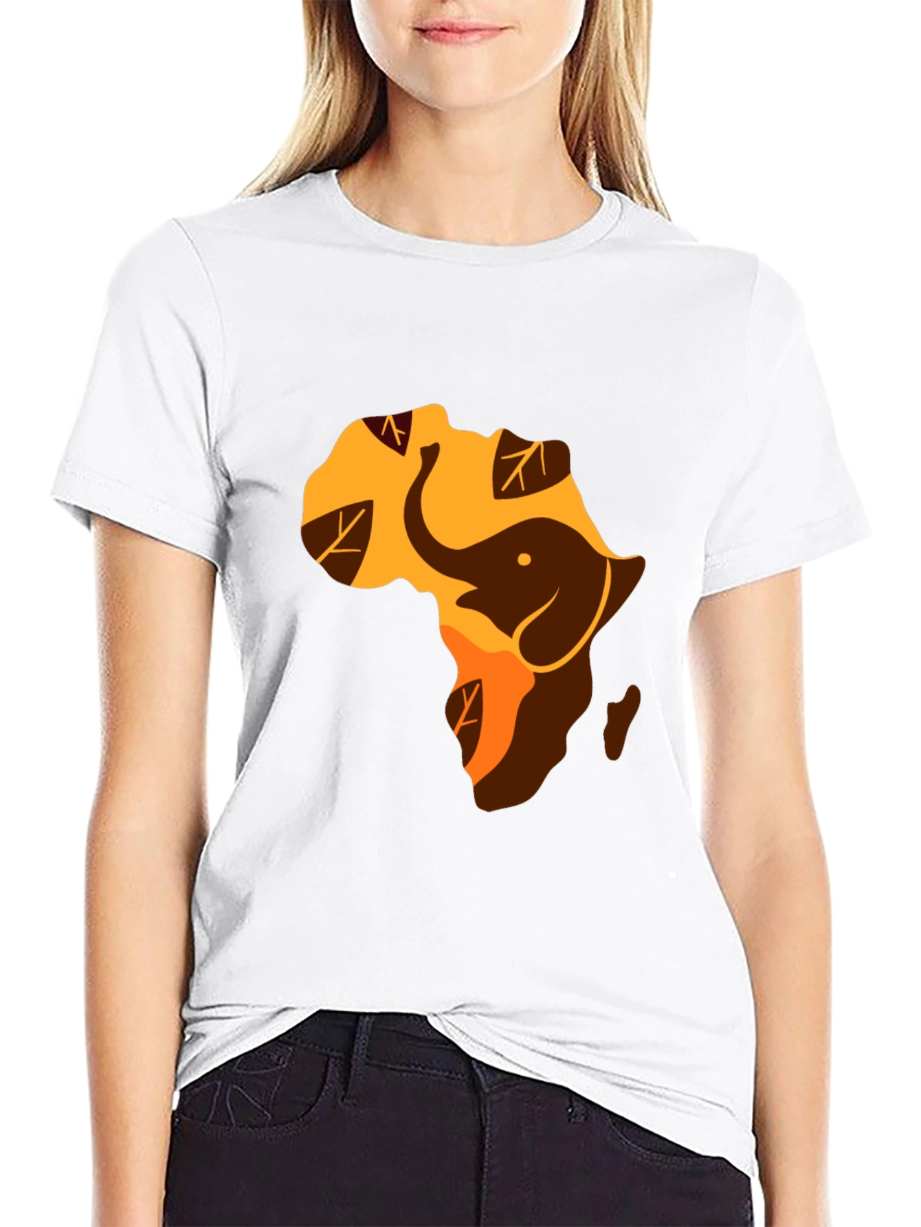 Africa Elephant Graphic Tee - Black Unisex Shirt