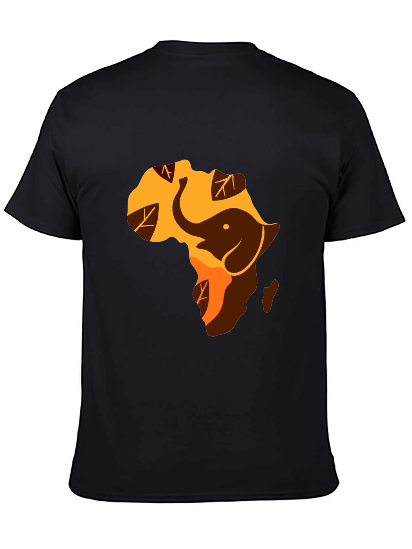 Africa Elephant Graphic Tee - Black Unisex Shirt