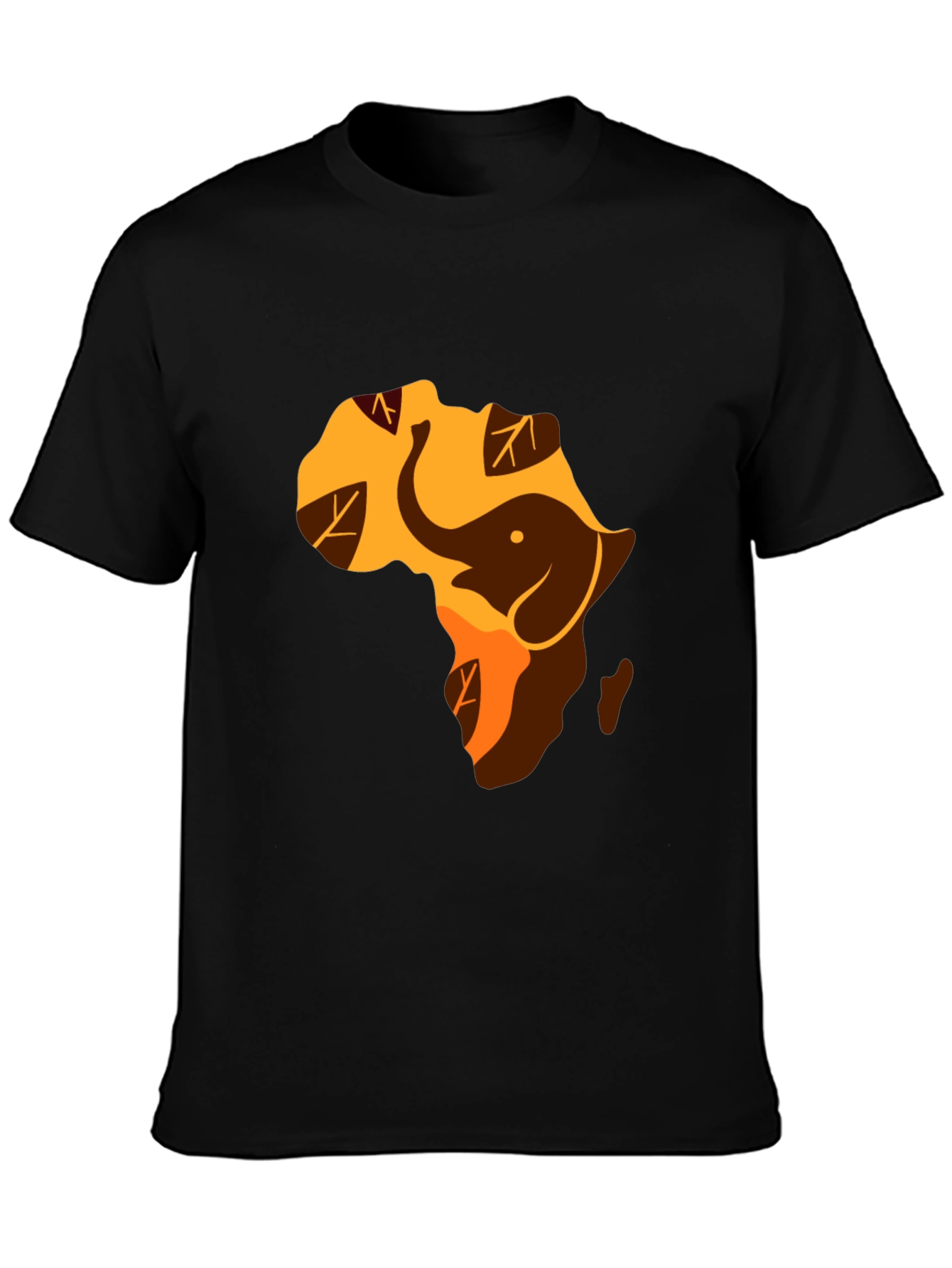 Africa Elephant Graphic Tee - Black Unisex Shirt