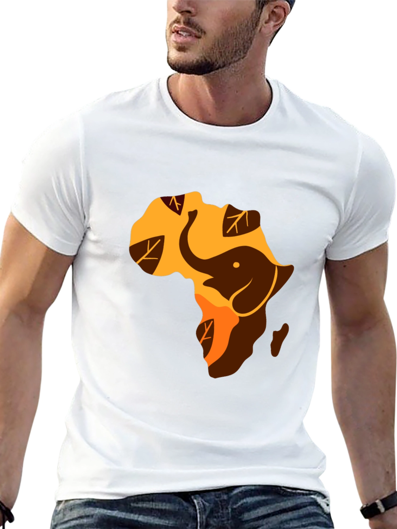 Africa Elephant Graphic Tee - Black Unisex Shirt