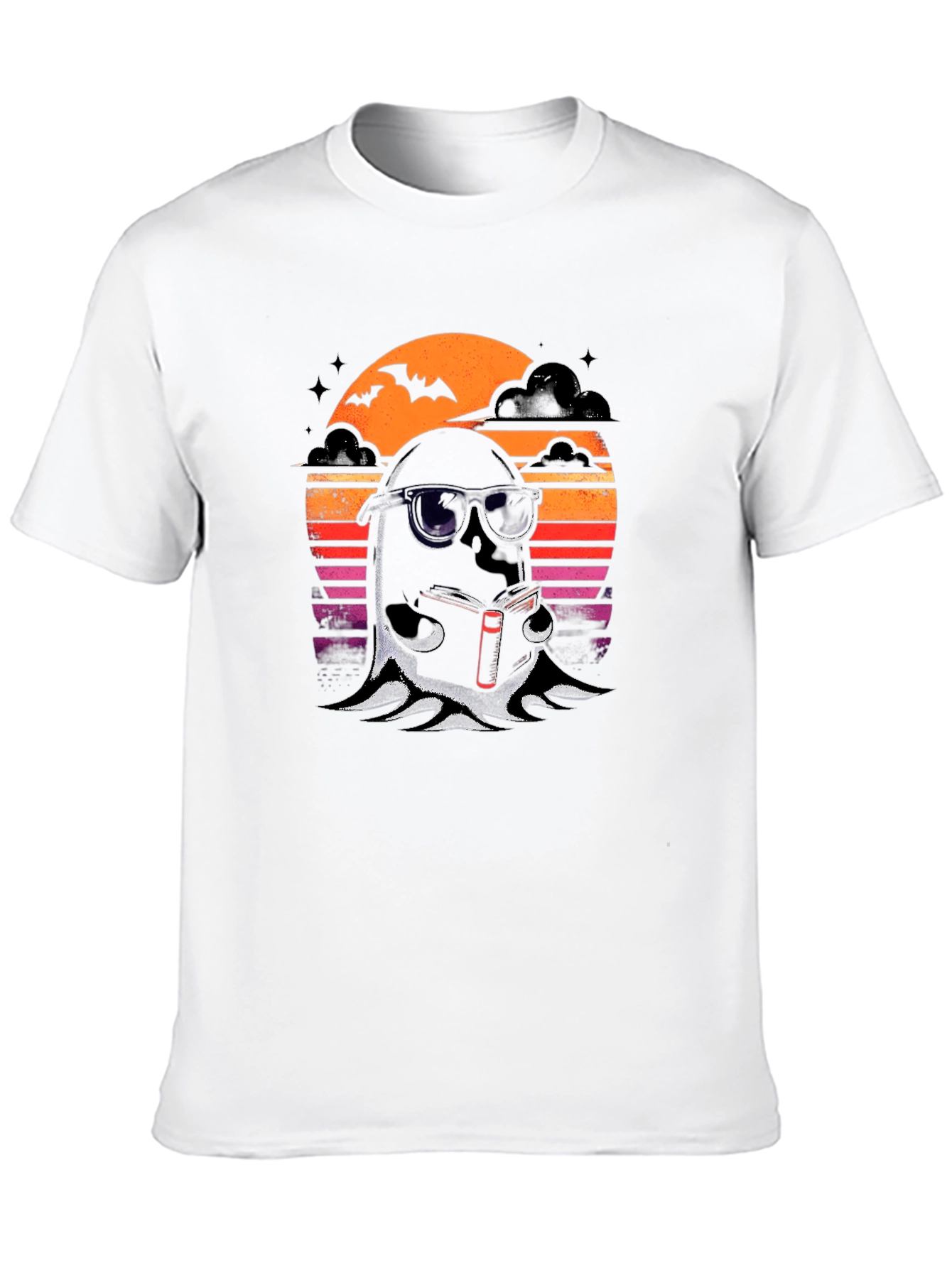 Cool Ghost Reading T-Shirt