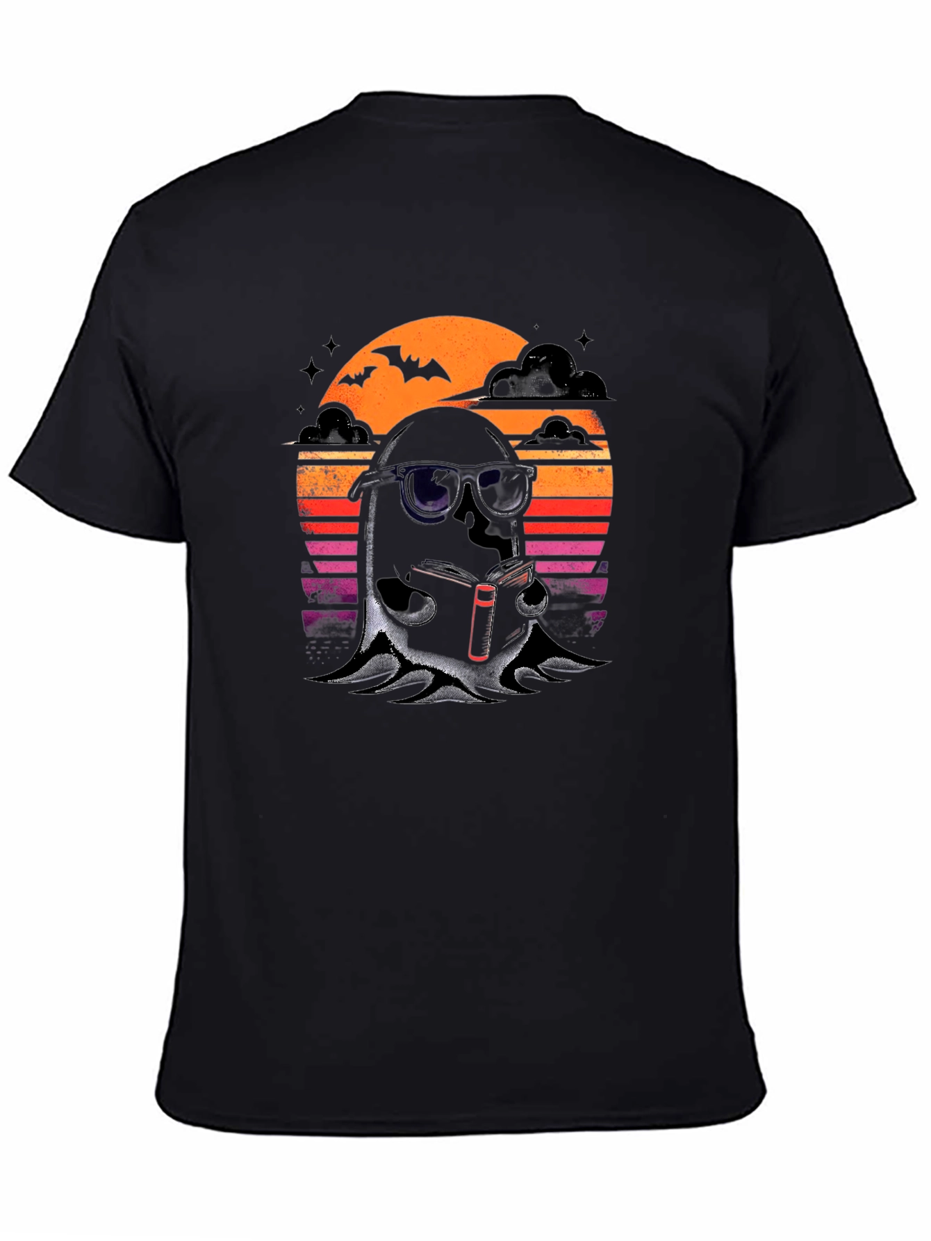 Cool Ghost Reading T-Shirt
