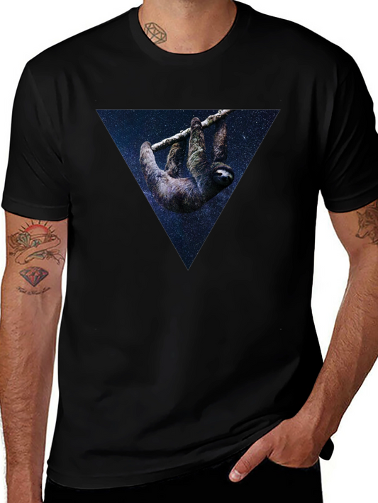Sloth Starry Triangle T-Shirt