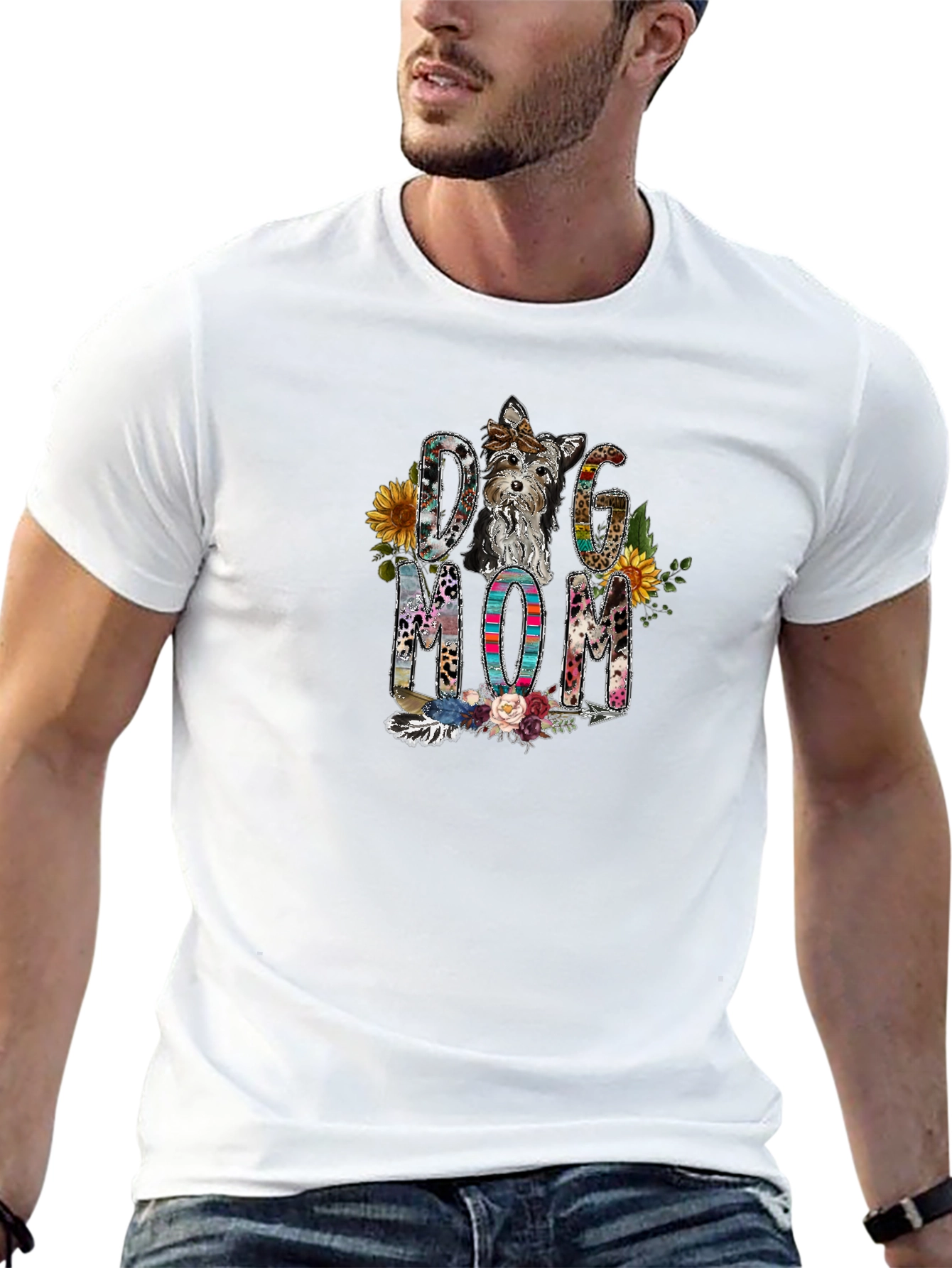 Dog Mom T-Shirt - Yorkshire Terrier Design