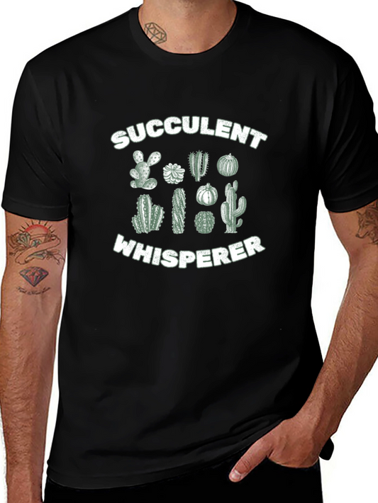 Succulent Whisperer Graphic Tee - Plant Lover Shirt