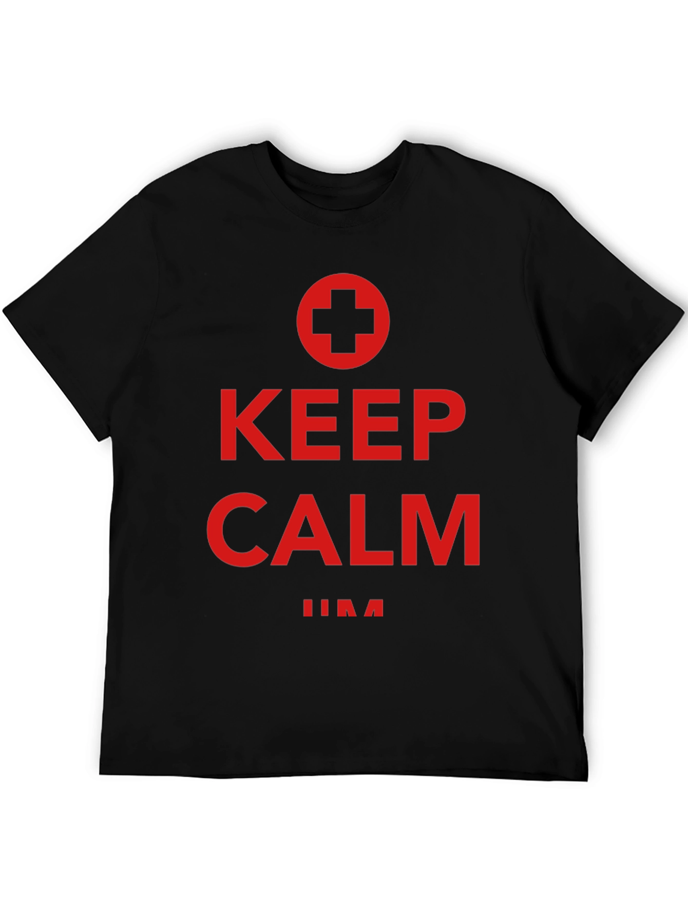 Keep Calm Graphic T-Shirt - Novelty Tee