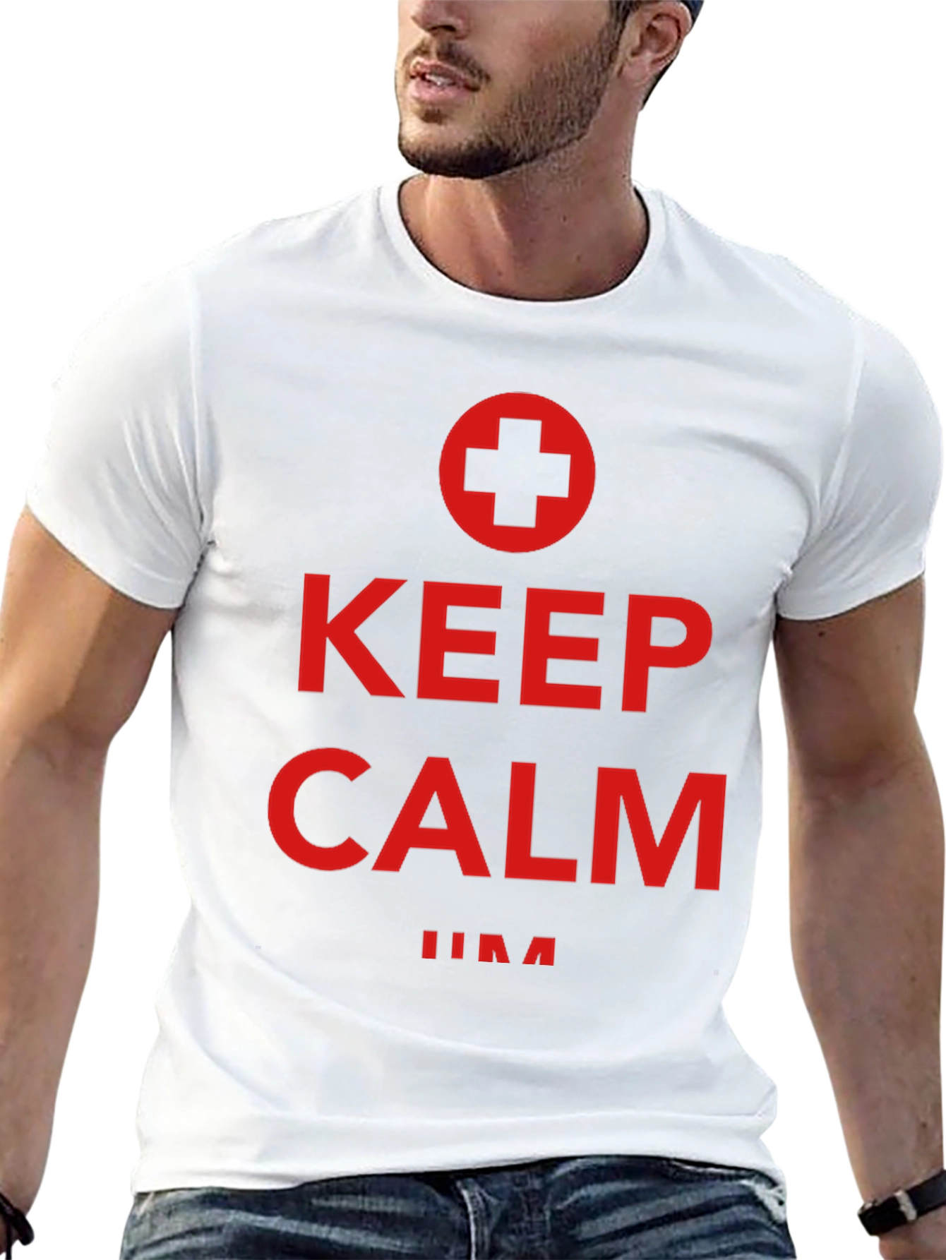Keep Calm Graphic T-Shirt - Novelty Tee