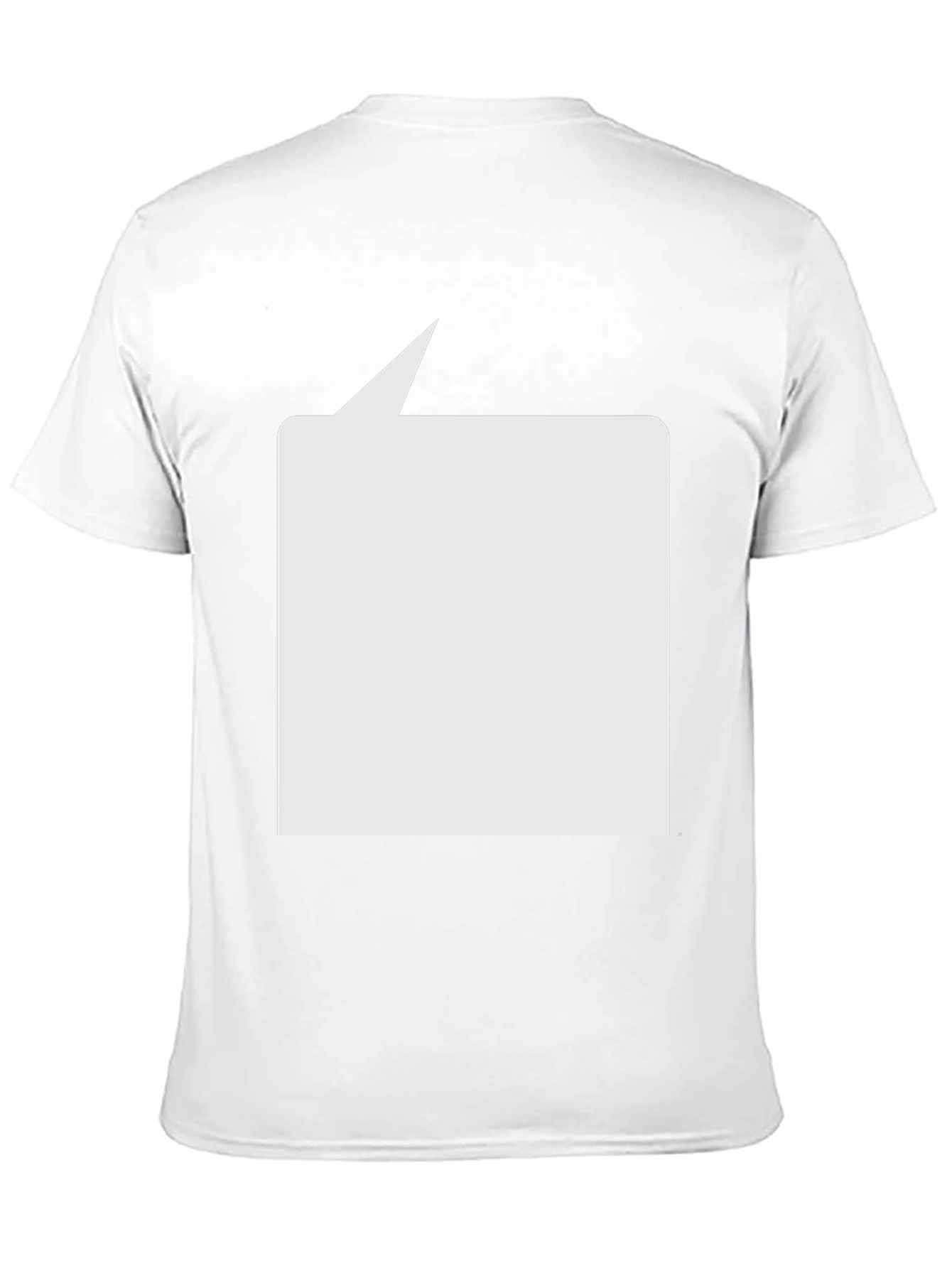 Black T-Shirt with Blank Speech Bubble