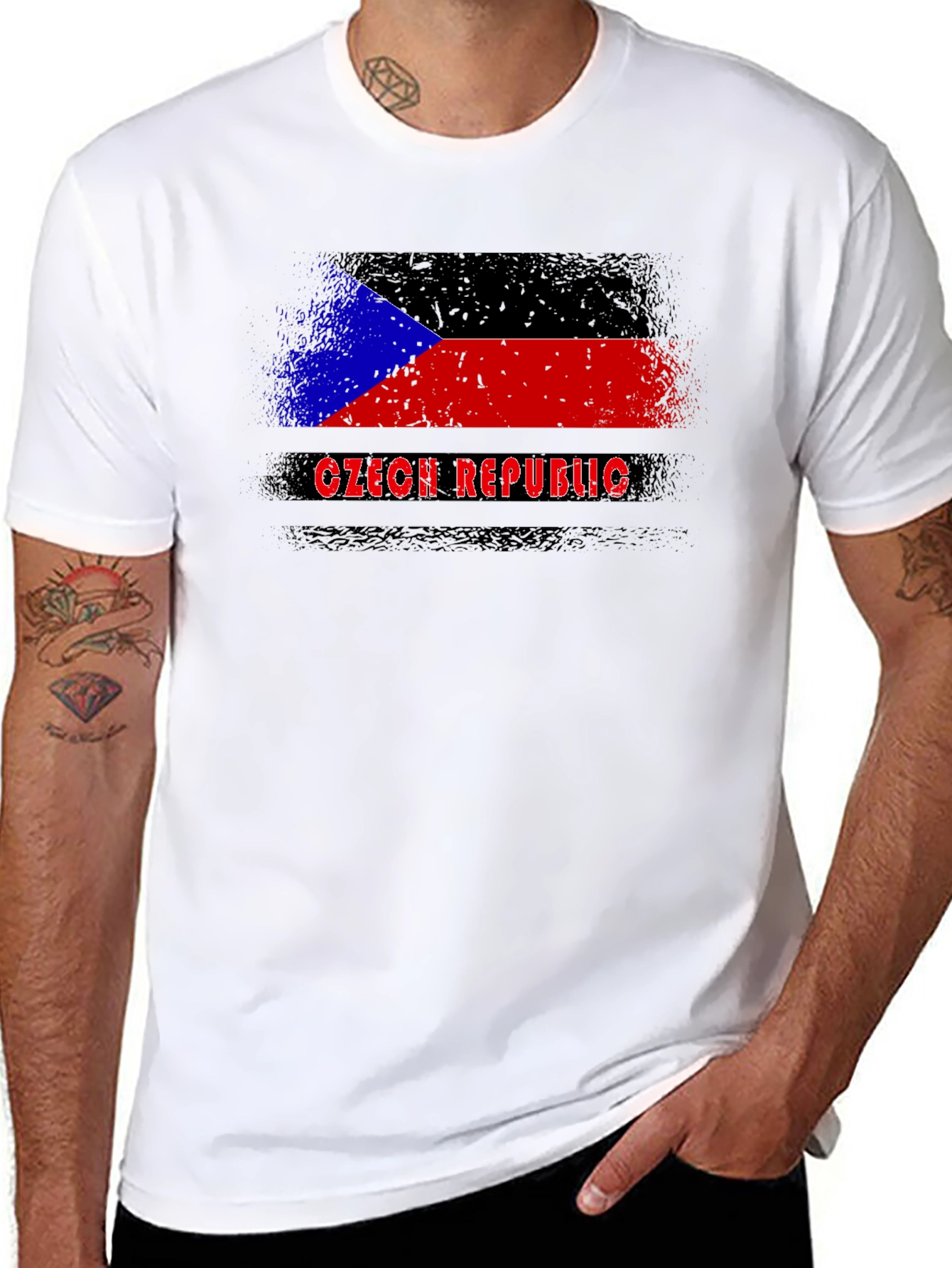 Czech Republic Flag T-Shirt