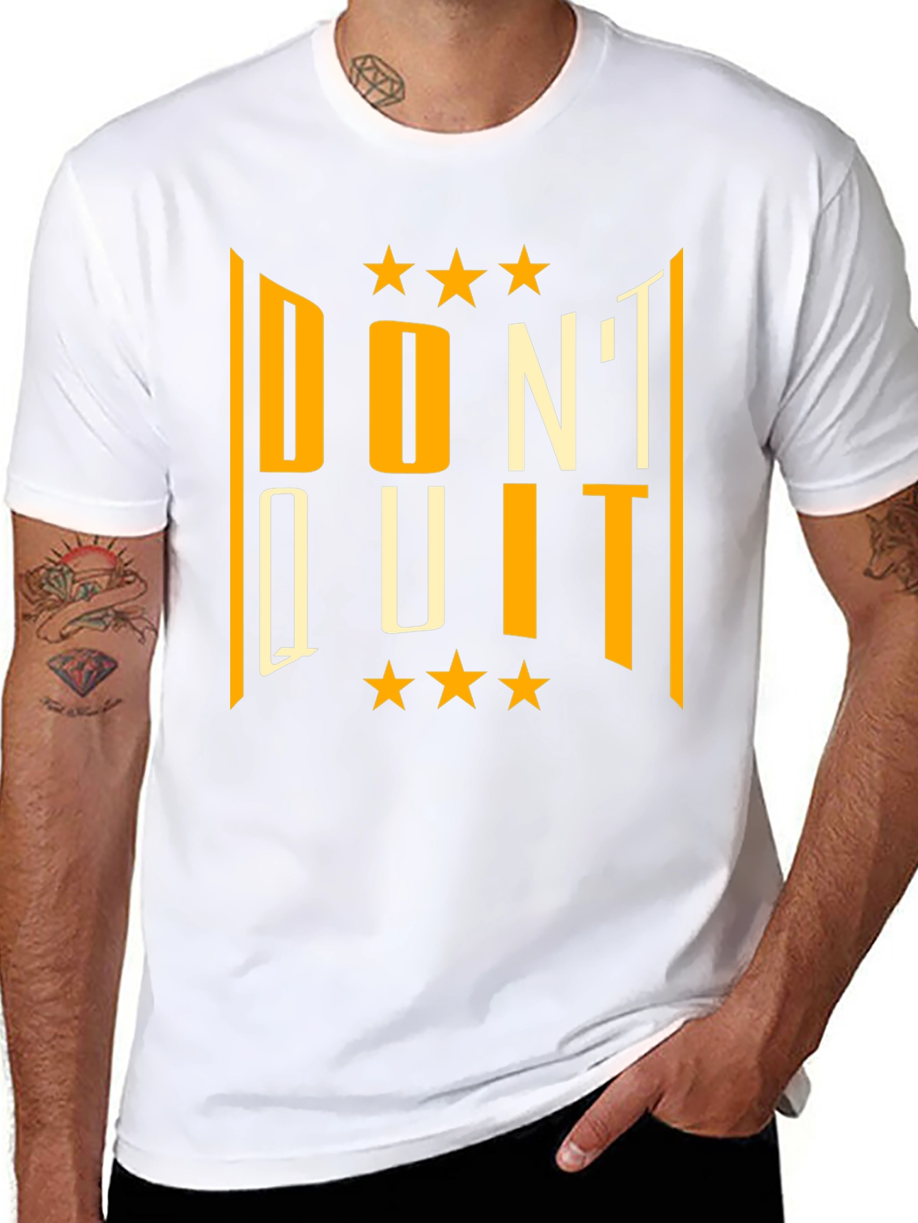 Dont Quit Black Graphic T-Shirt