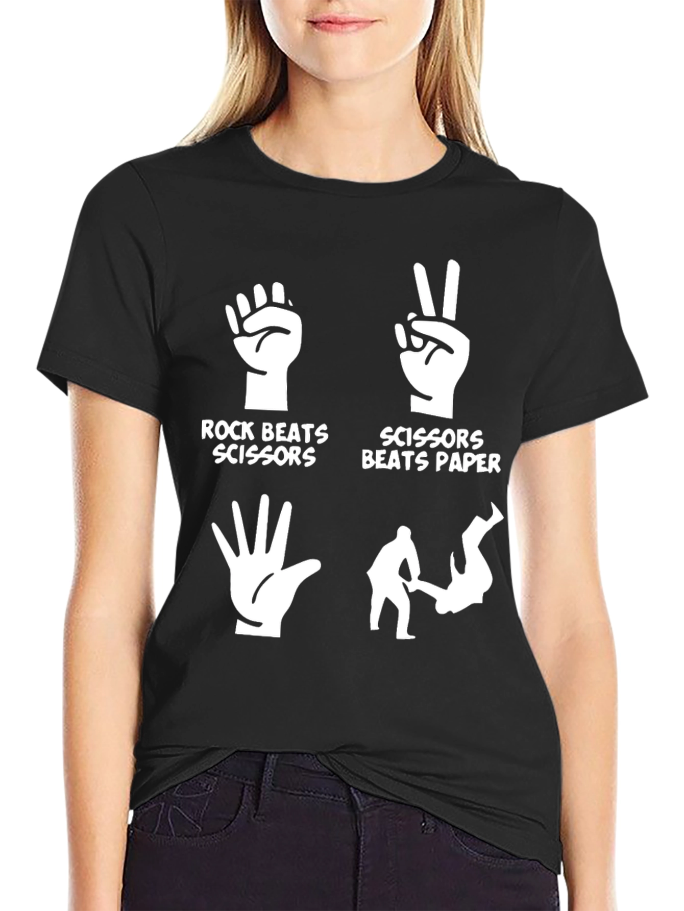 Rock Paper Scissors Martial Arts T-Shirt