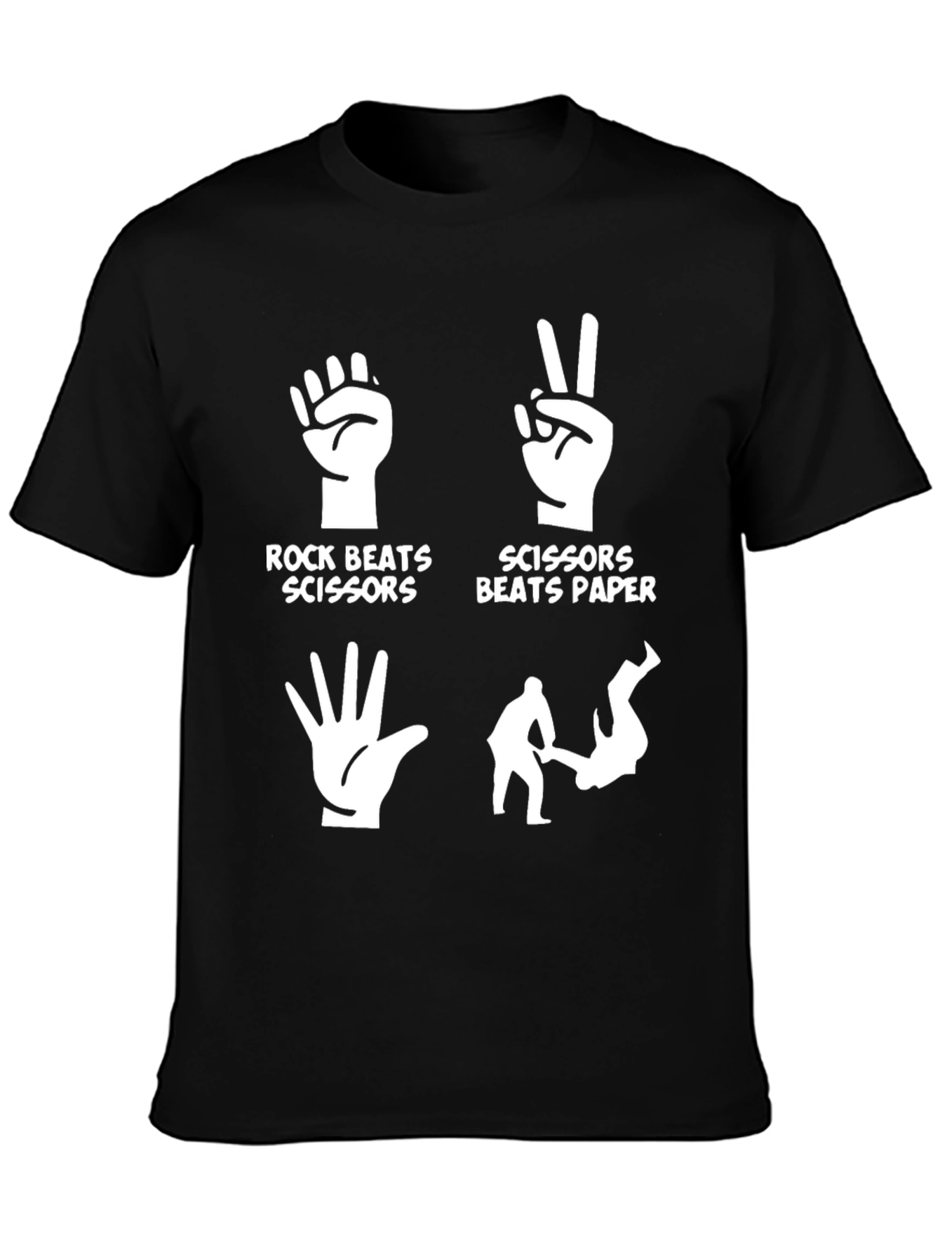 Rock Paper Scissors Martial Arts T-Shirt