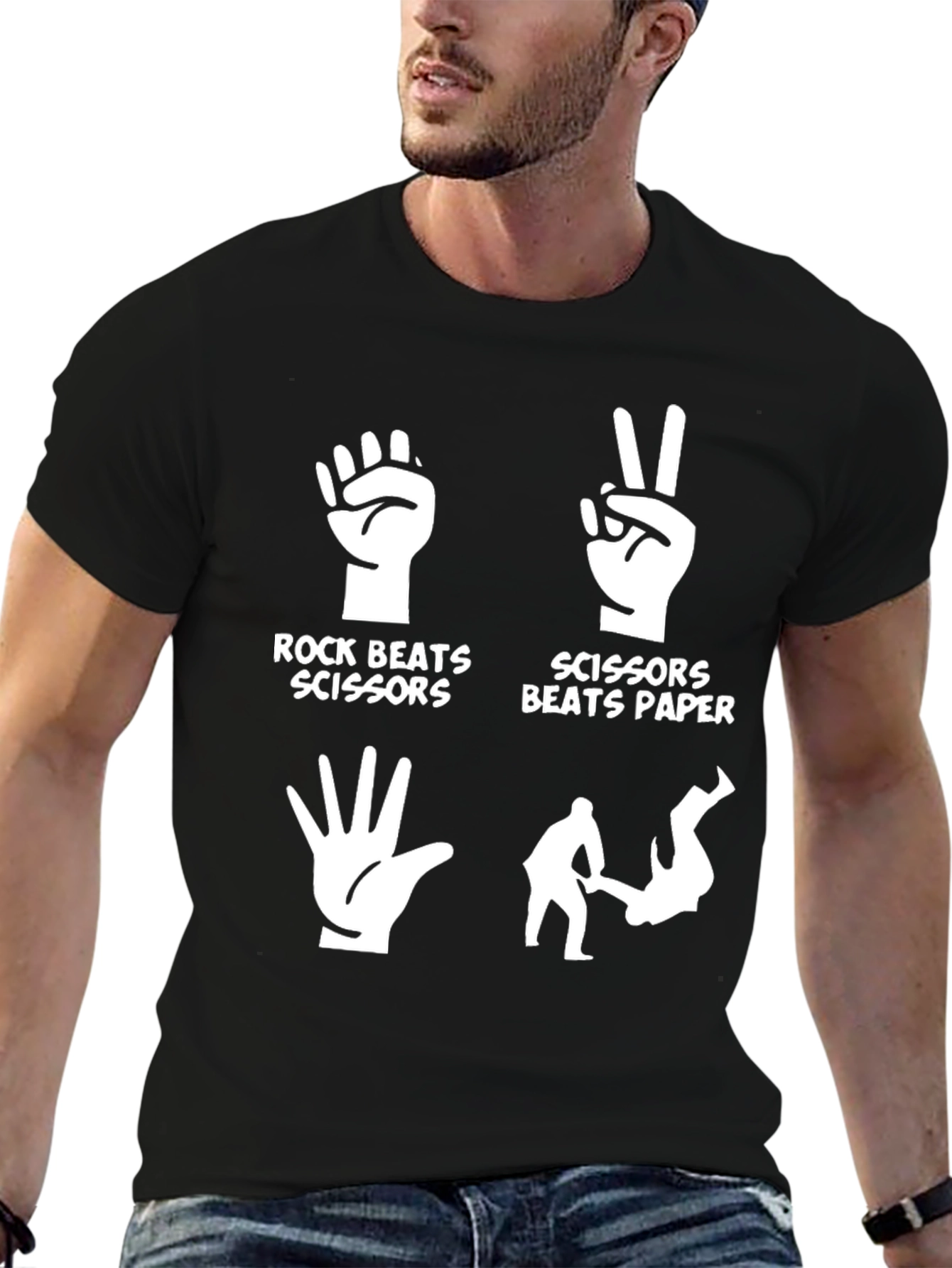 Rock Paper Scissors Martial Arts T-Shirt