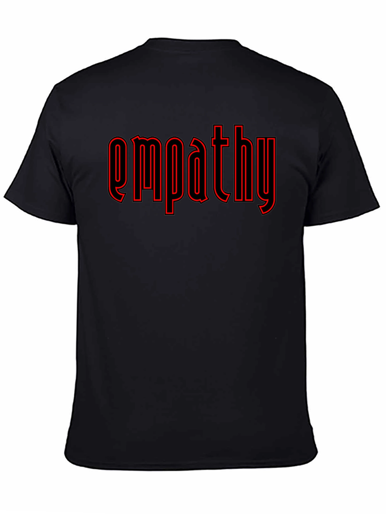 Empathy Graphic T-Shirt - Black Crew Neck Tee