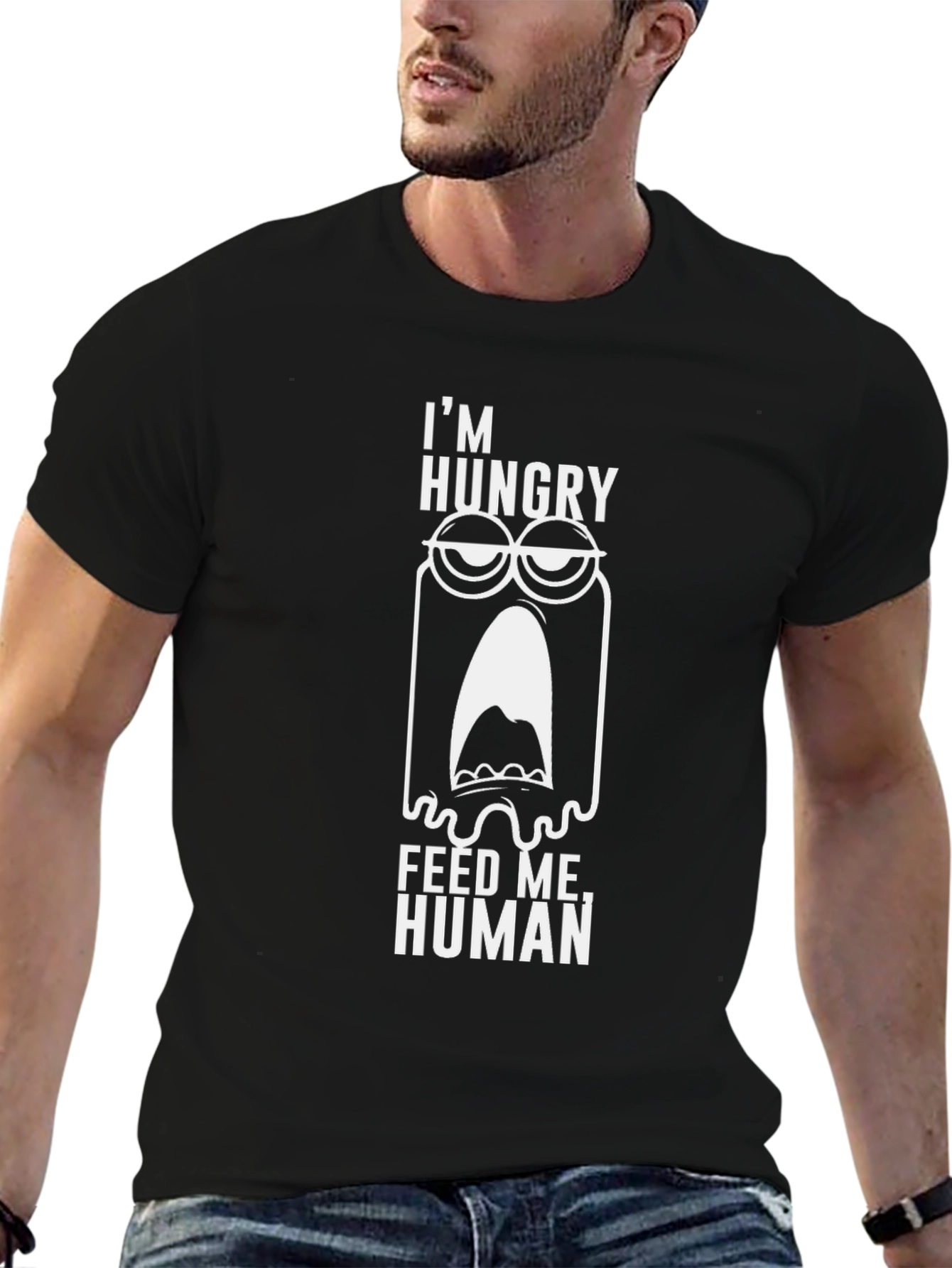 Im Hungry Feed Me Human Graphic Tee