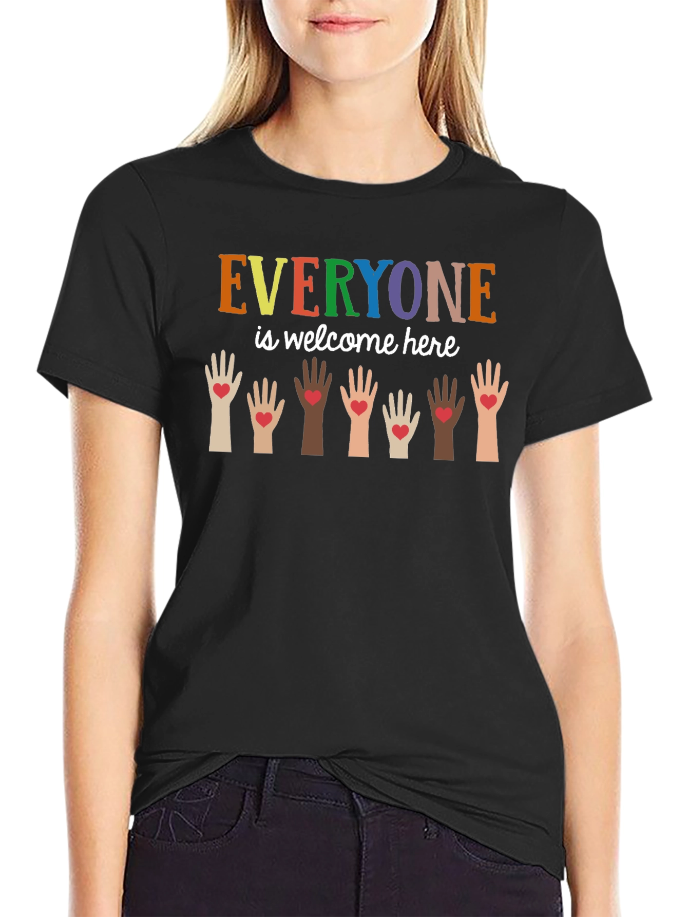 Everyone is Welcome Here Graphic Tee
