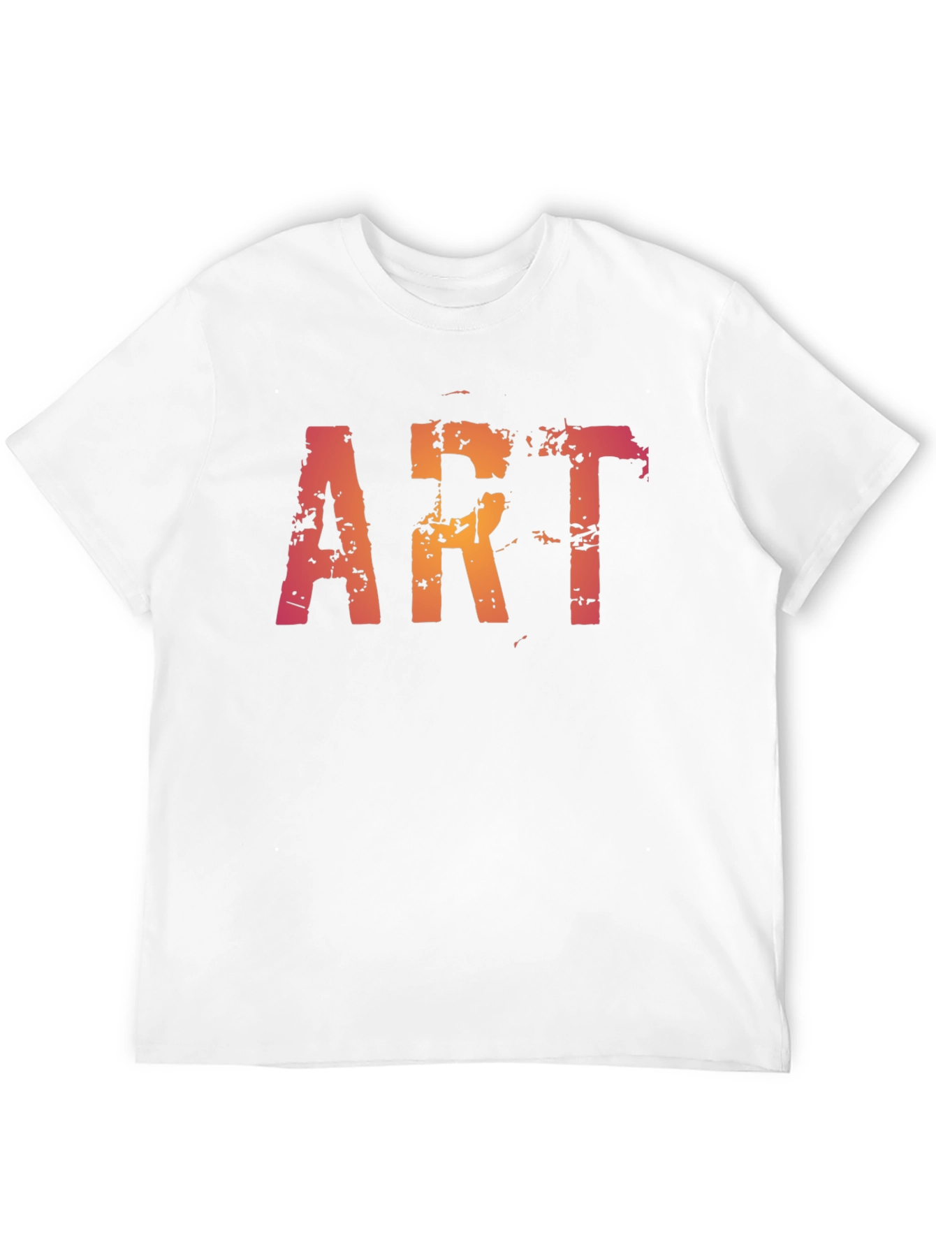 Distressed ART Graphic Black T-Shirt