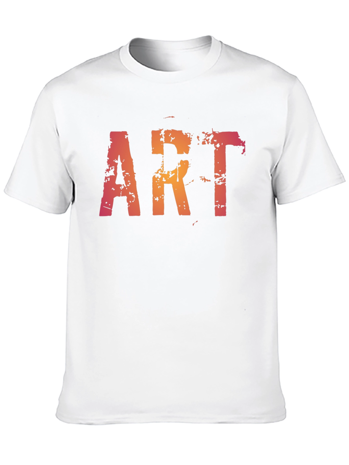 Distressed ART Graphic Black T-Shirt