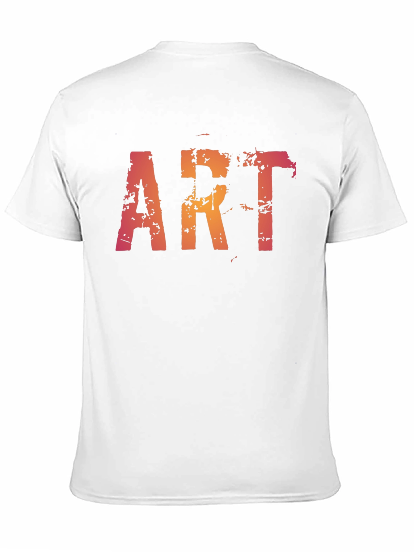 Distressed ART Graphic Black T-Shirt
