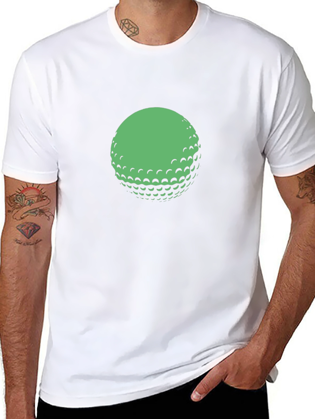 Golf Ball Graphic Tee - Classic Black
