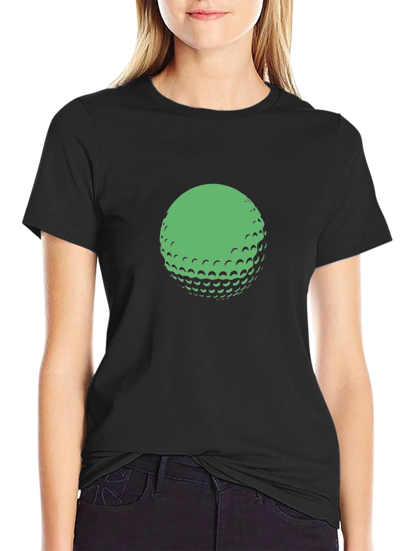 Golf Ball Graphic Tee - Classic Black