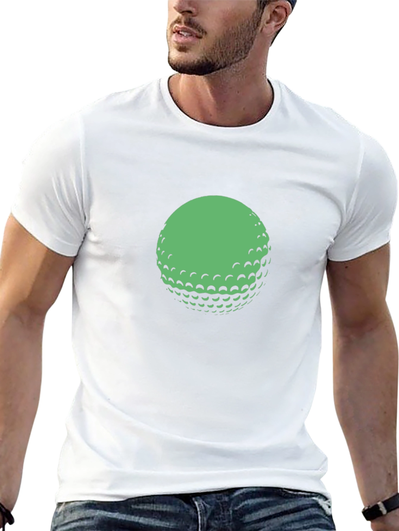 Golf Ball Graphic Tee - Classic Black