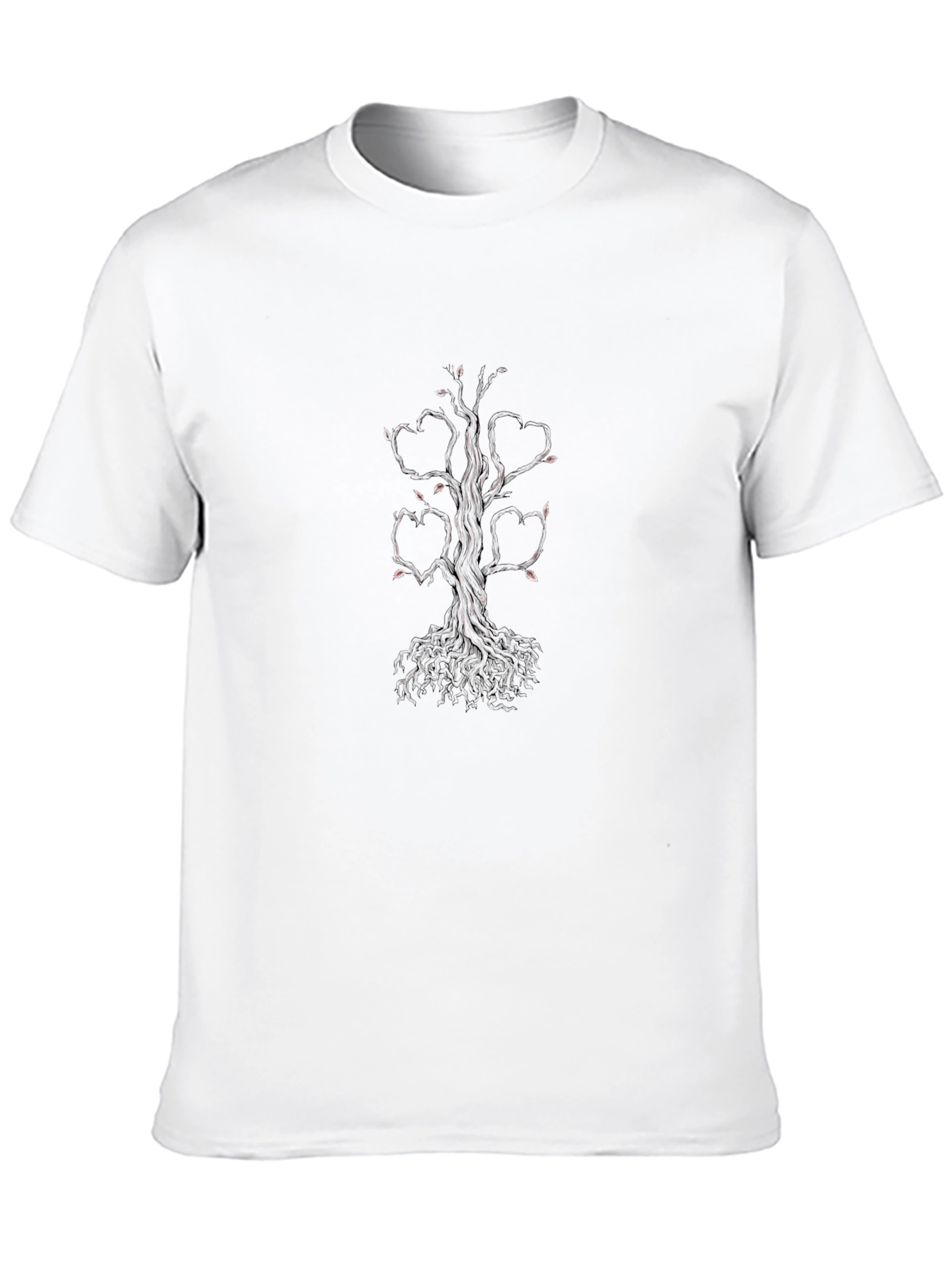 Heart Tree Graphic Tee - Black Casual Shirt