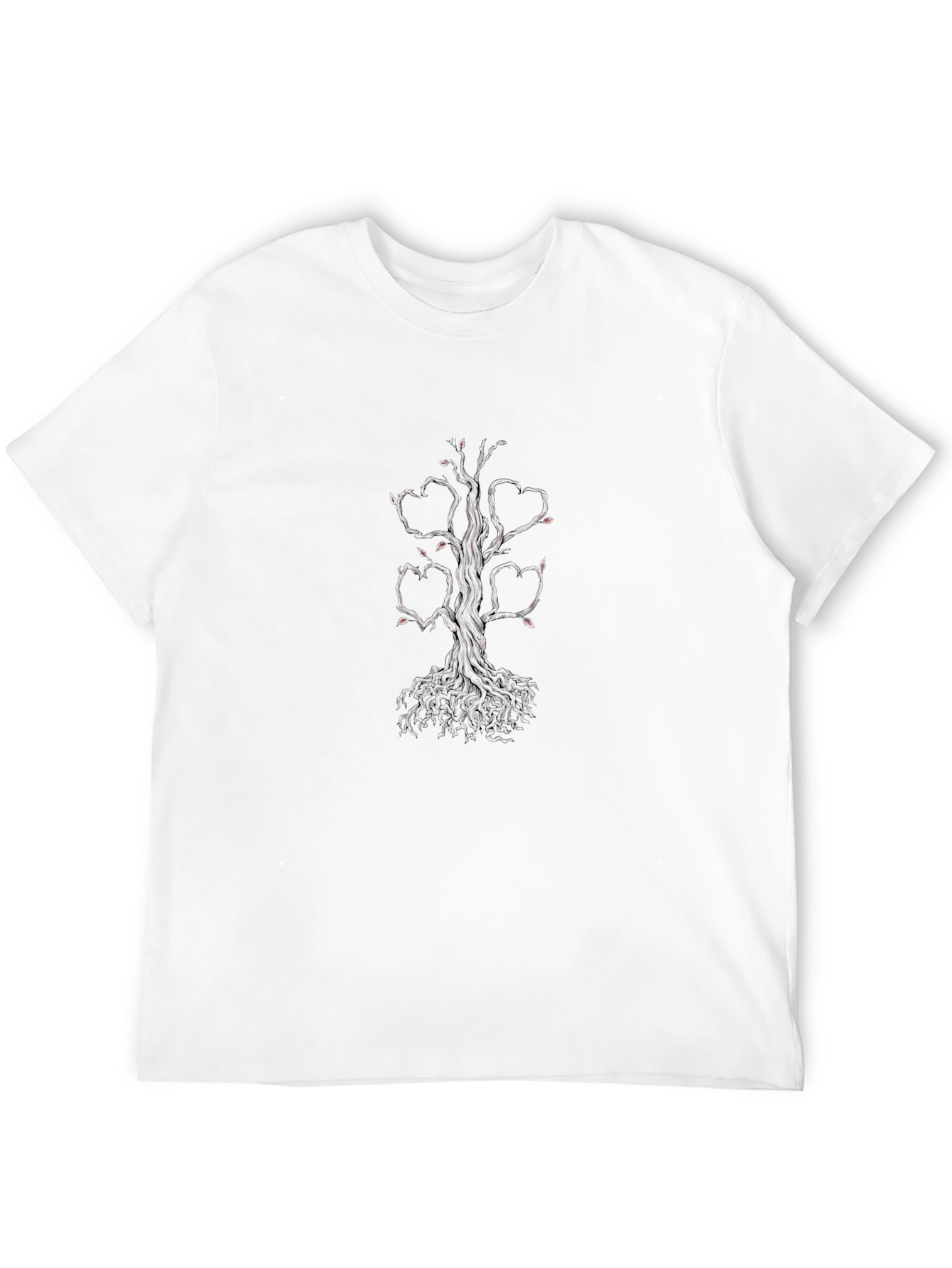 Heart Tree Graphic Tee - Black Casual Shirt
