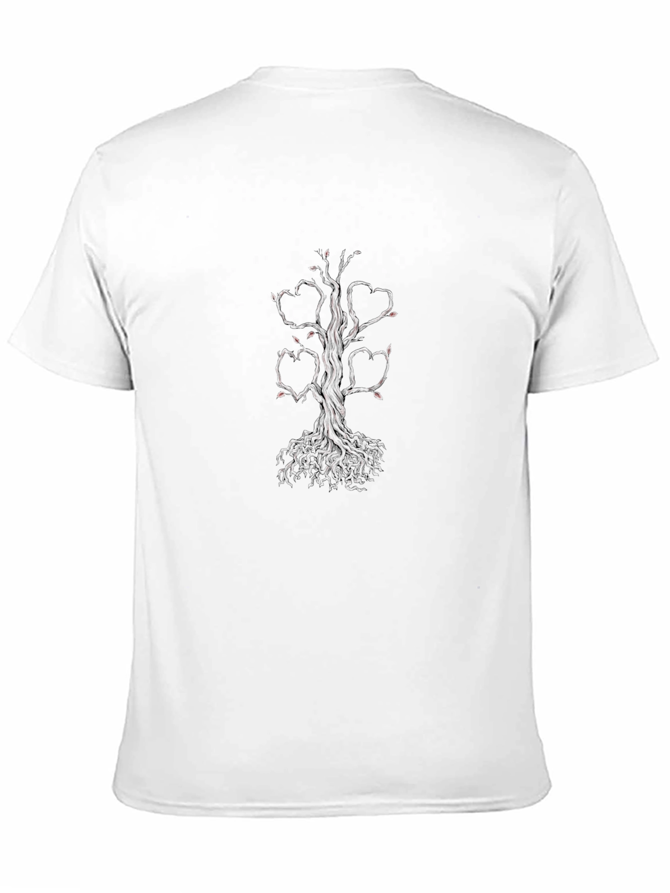 Heart Tree Graphic Tee - Black Casual Shirt
