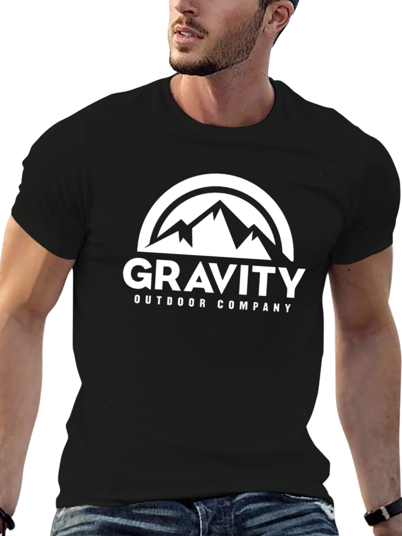 Gravity Outdoor Company Black Graphic T-Shirt