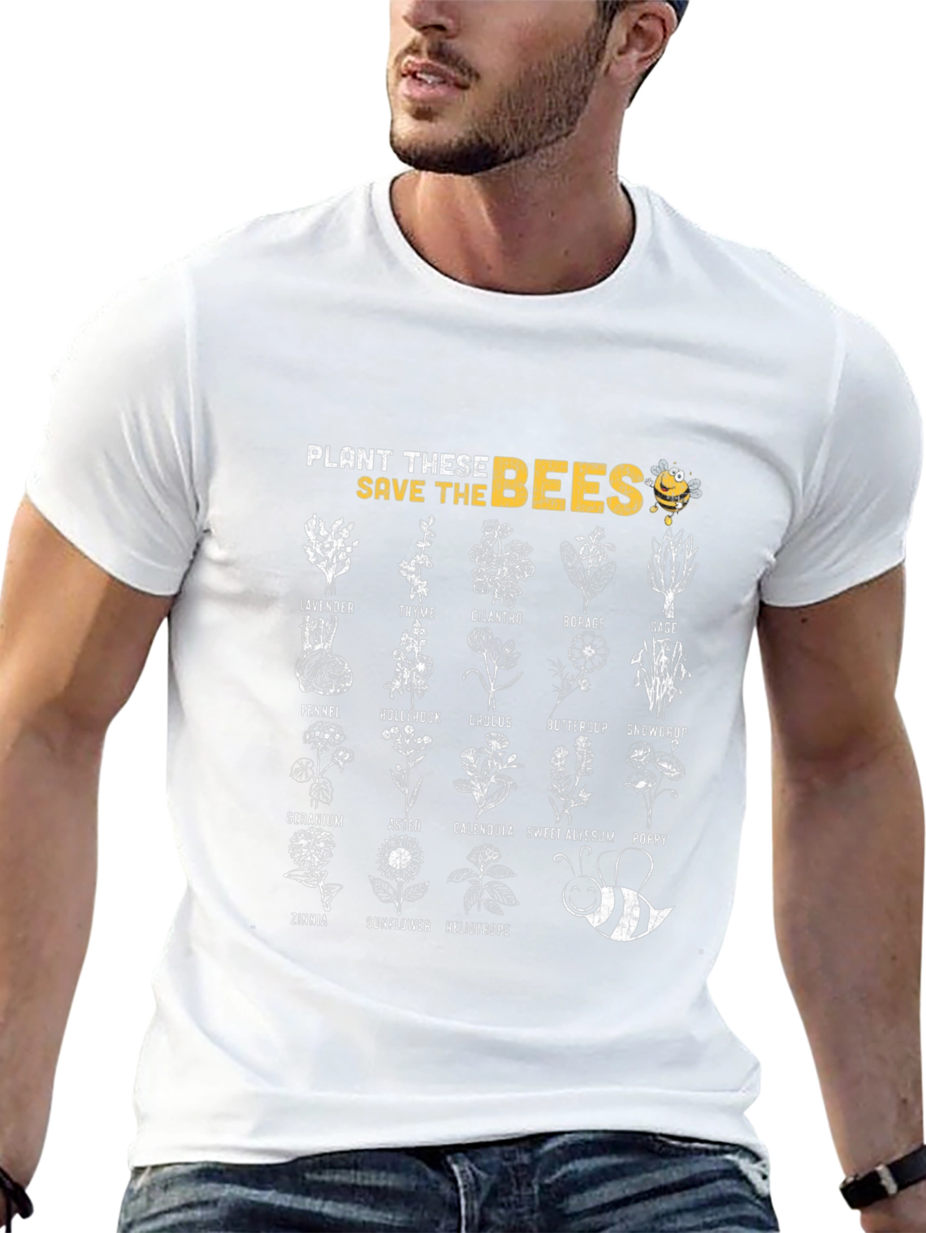Plant These Save The Bees Graphic T-Shirt