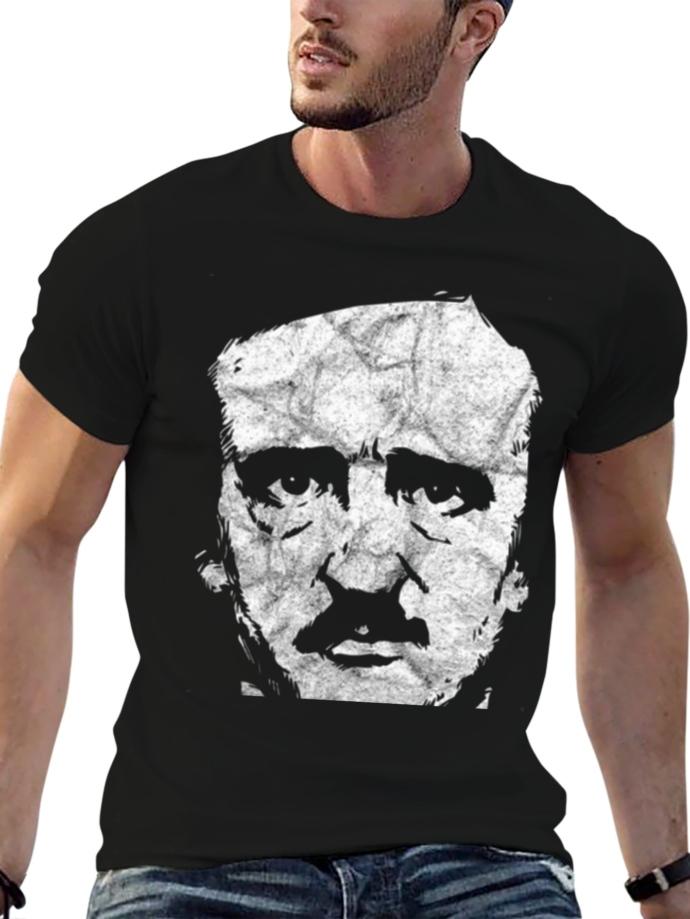 Edgar Allan Poe T-Shirt - Grunge Portrait Tee