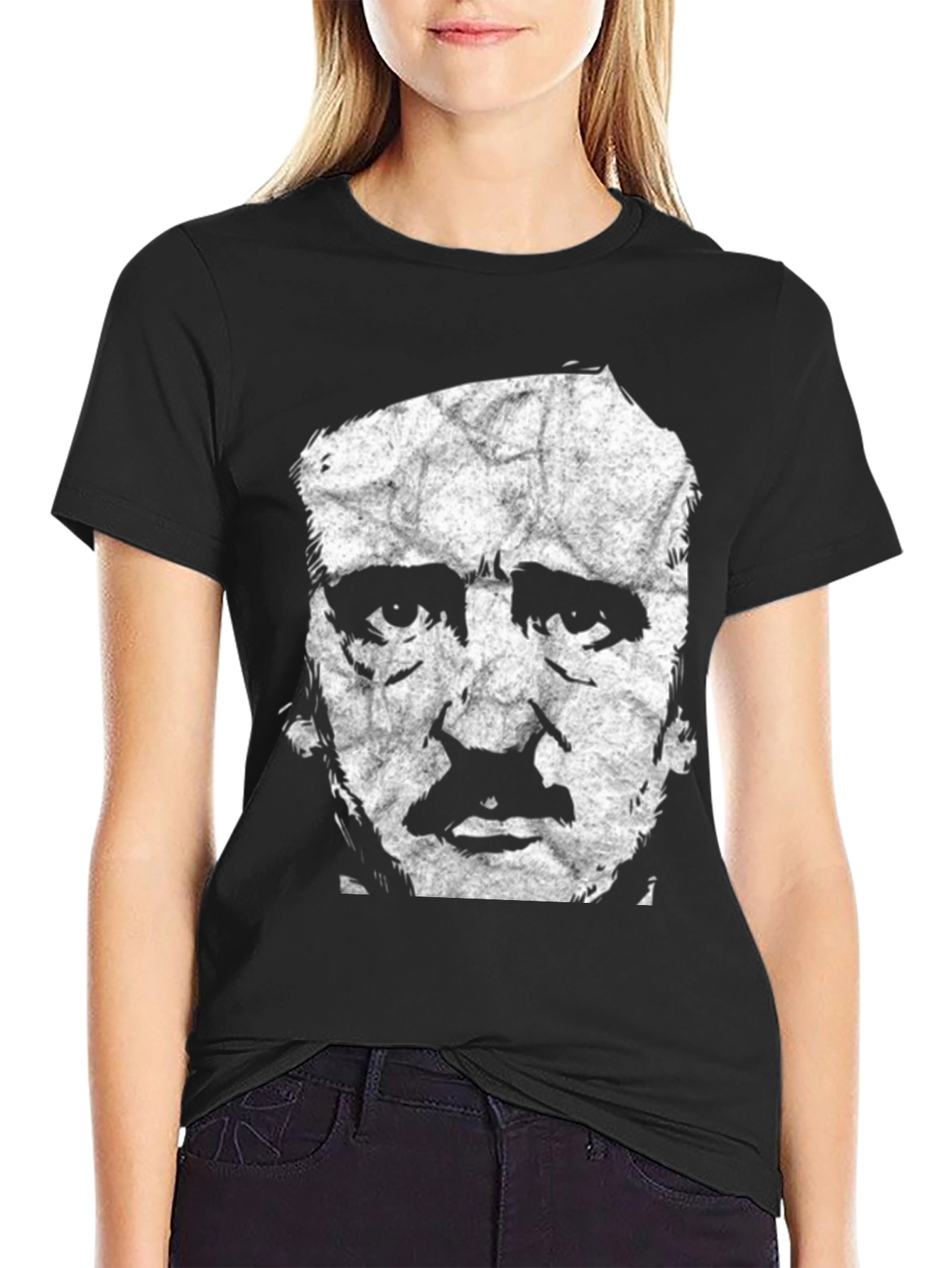 Edgar Allan Poe T-Shirt - Grunge Portrait Tee