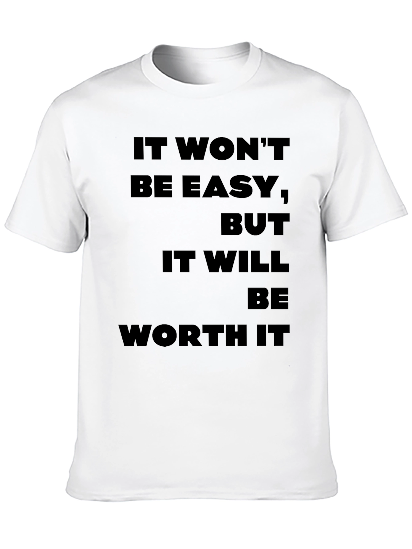 Motivational Quote Black T-Shirt