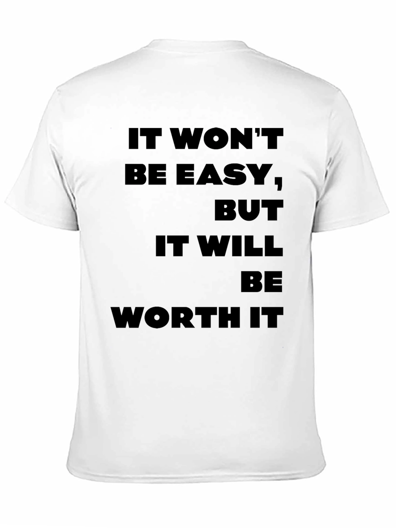 Motivational Quote Black T-Shirt