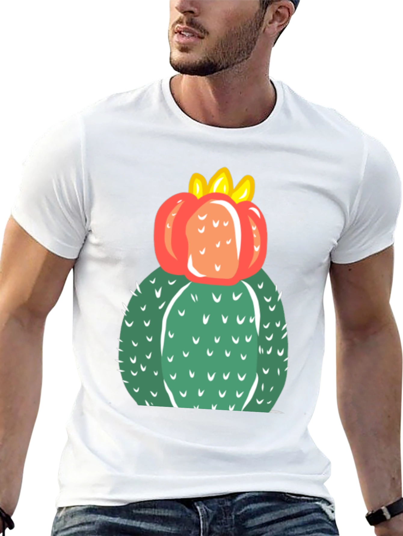 Cactus Flower Graphic Tee - Cool Desert Style