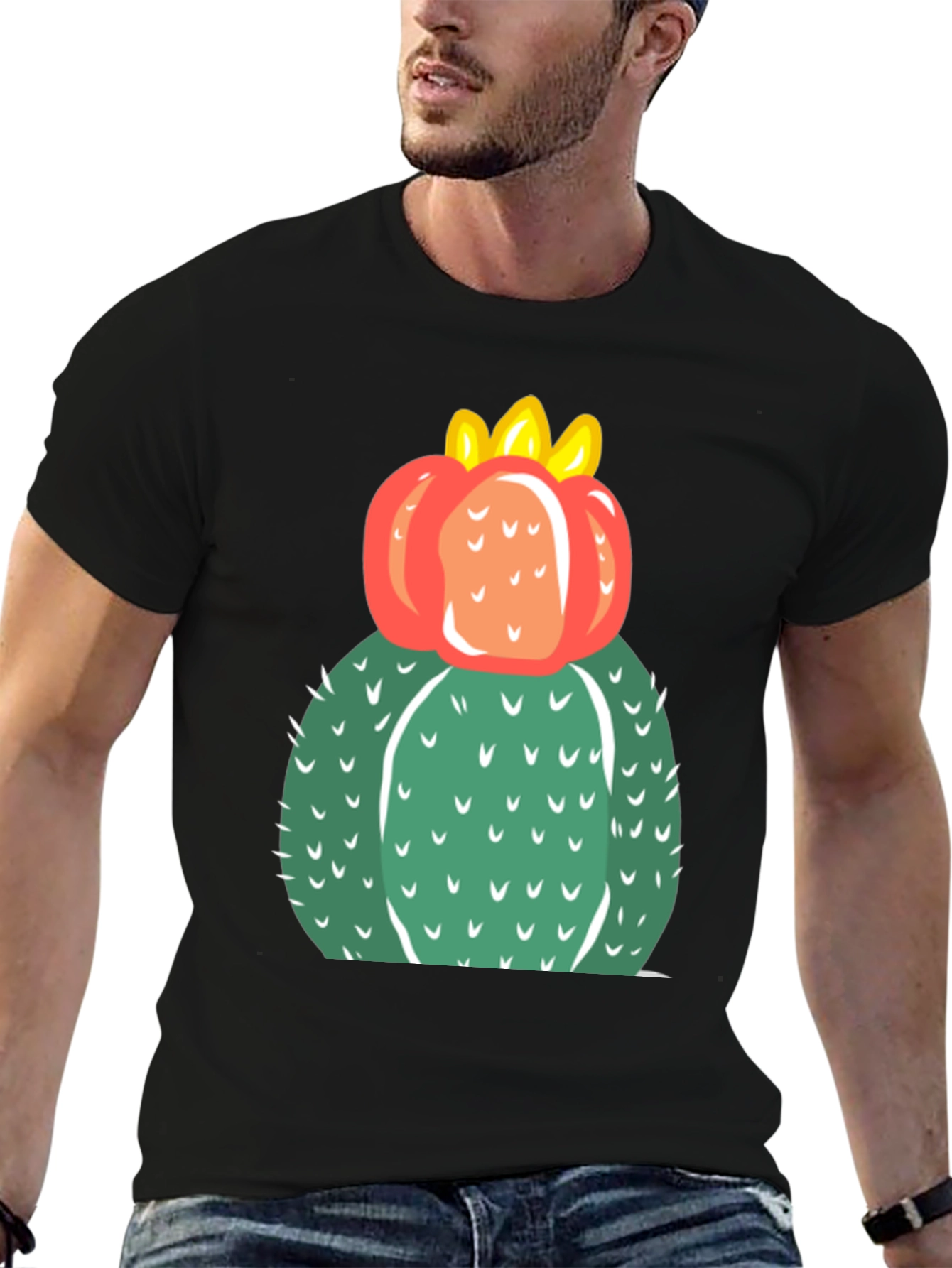 Cactus Flower Graphic Tee - Cool Desert Style