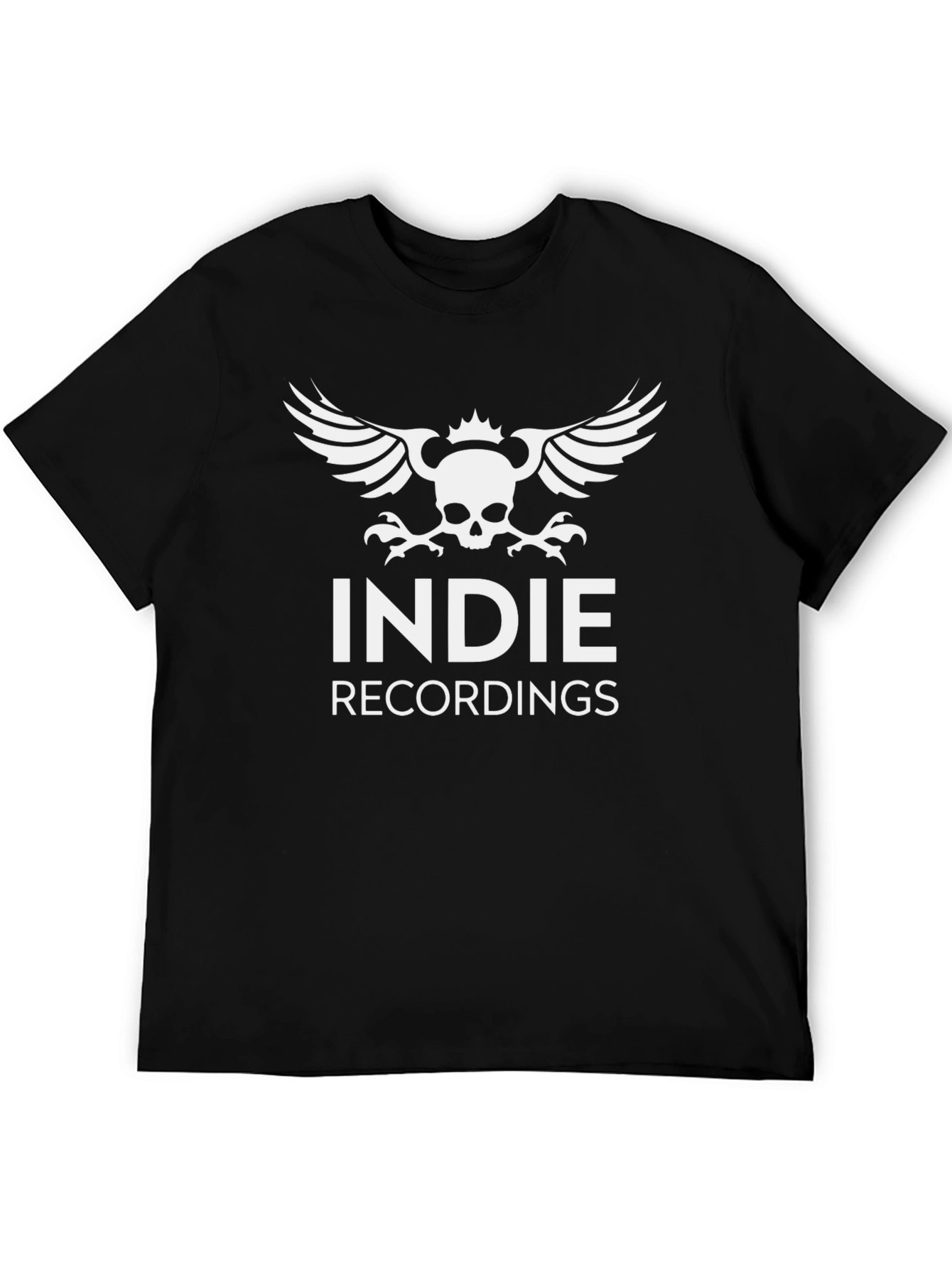 Indie Recordings Graphic Print Black Tee