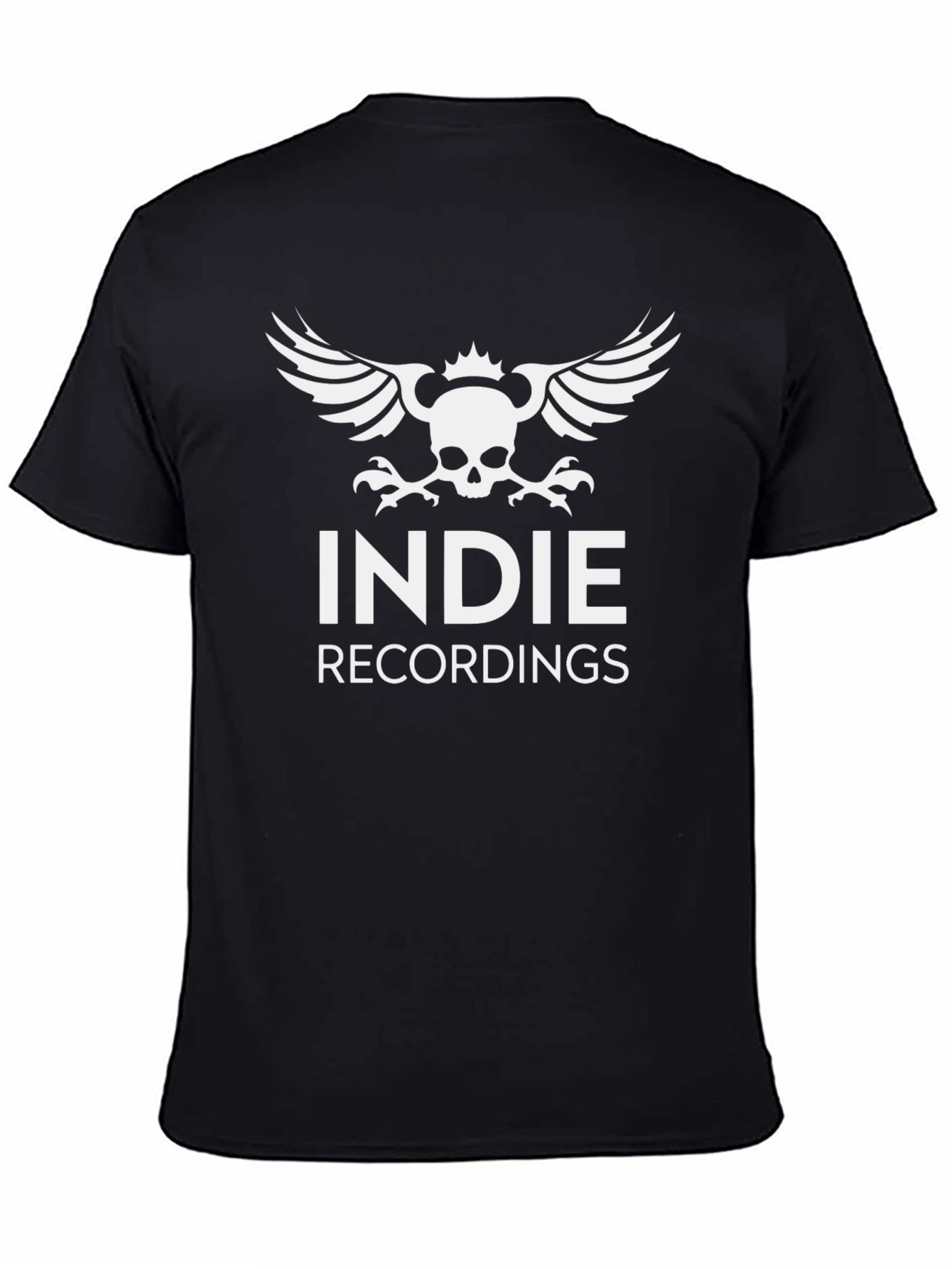 Indie Recordings Graphic Print Black Tee