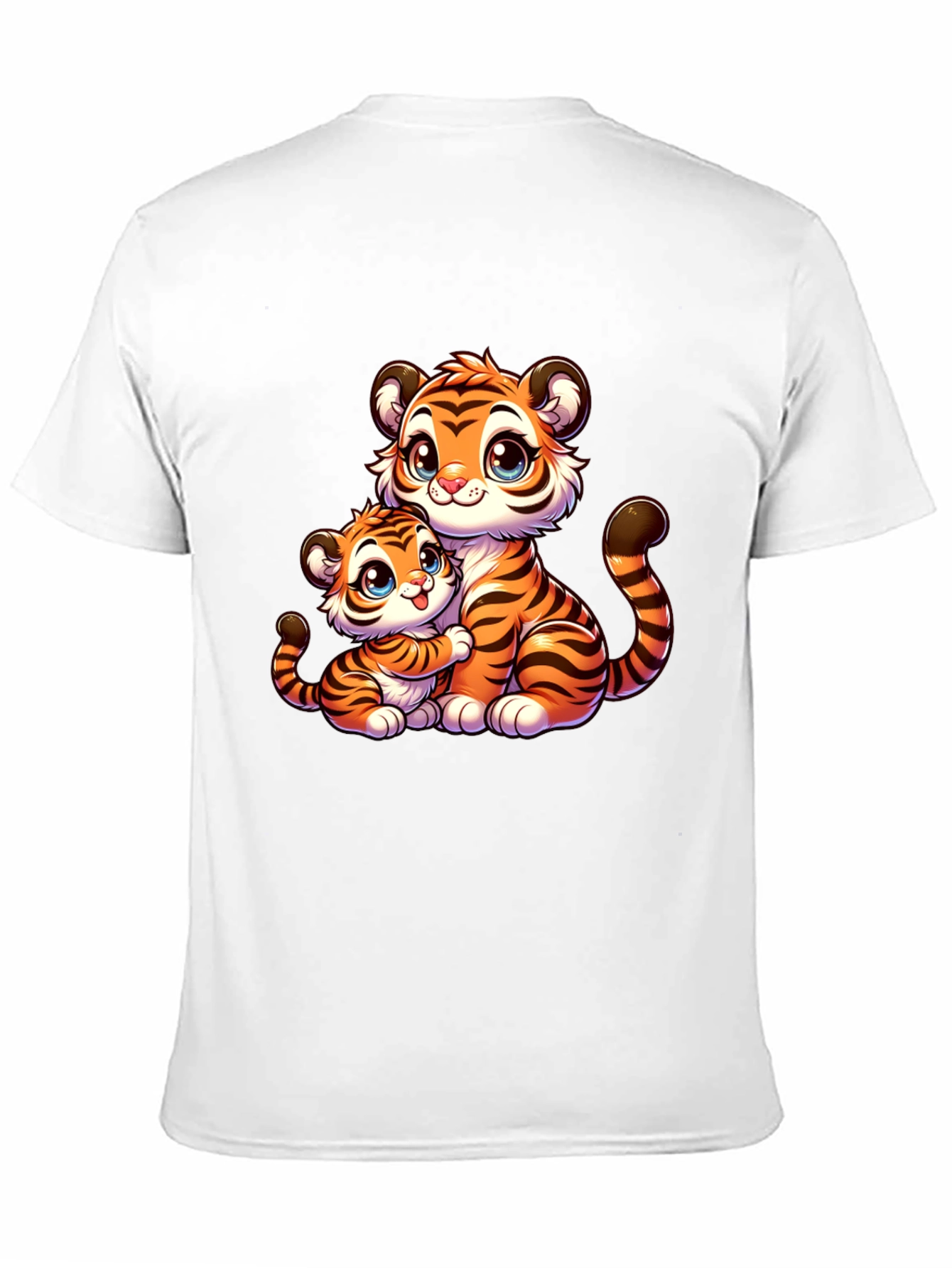 Cute Cartoon Tiger Family T-Shirt