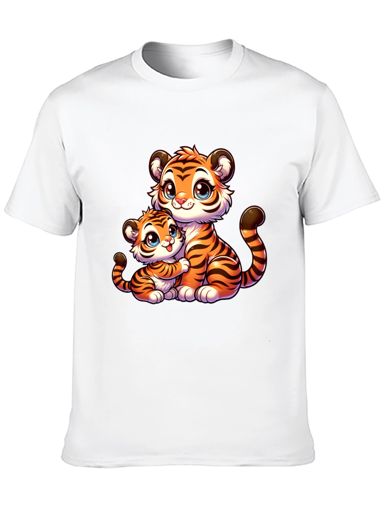 Cute Cartoon Tiger Family T-Shirt