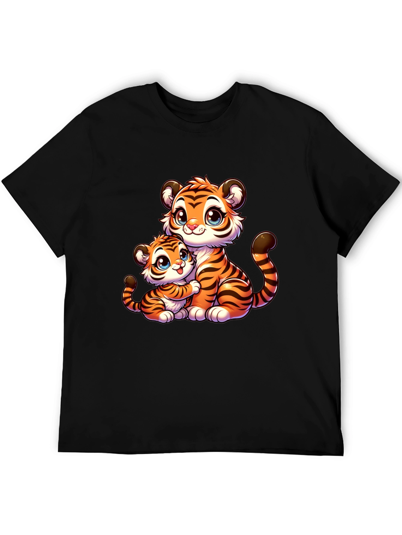 Cute Cartoon Tiger Family T-Shirt