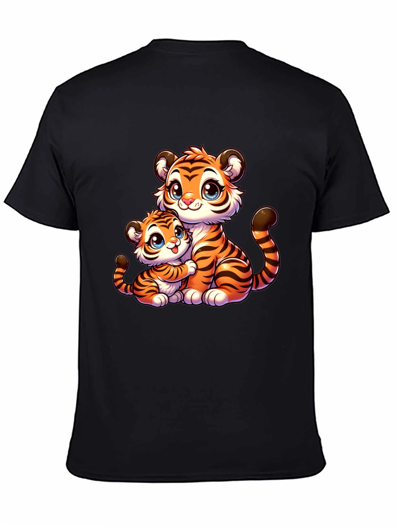 Cute Cartoon Tiger Family T-Shirt