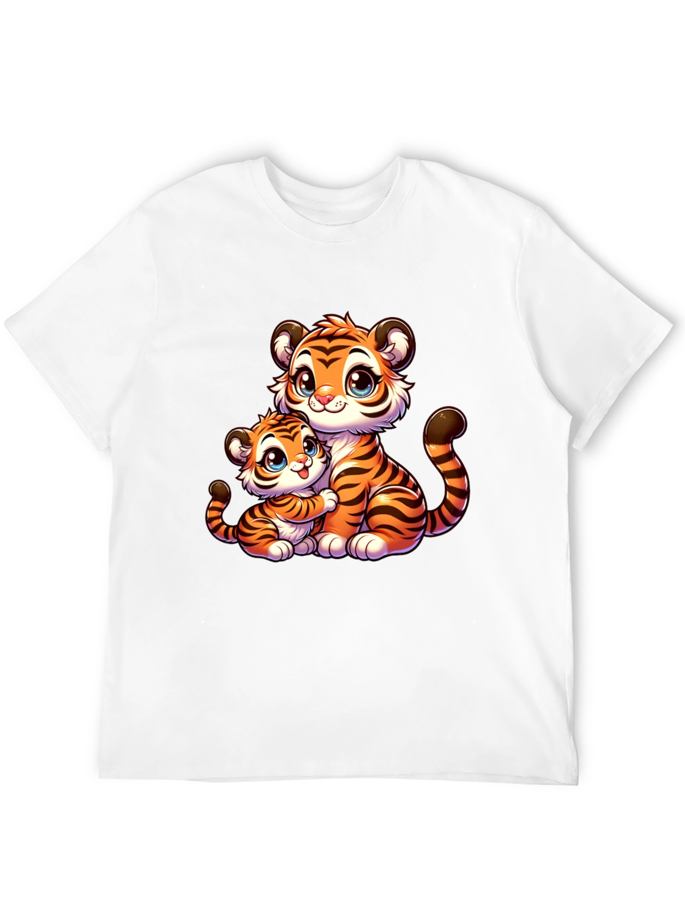 Cute Cartoon Tiger Family T-Shirt
