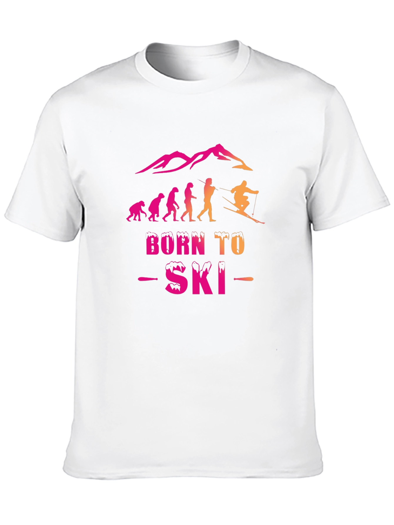 Born to Ski Evolution Graphic Tee