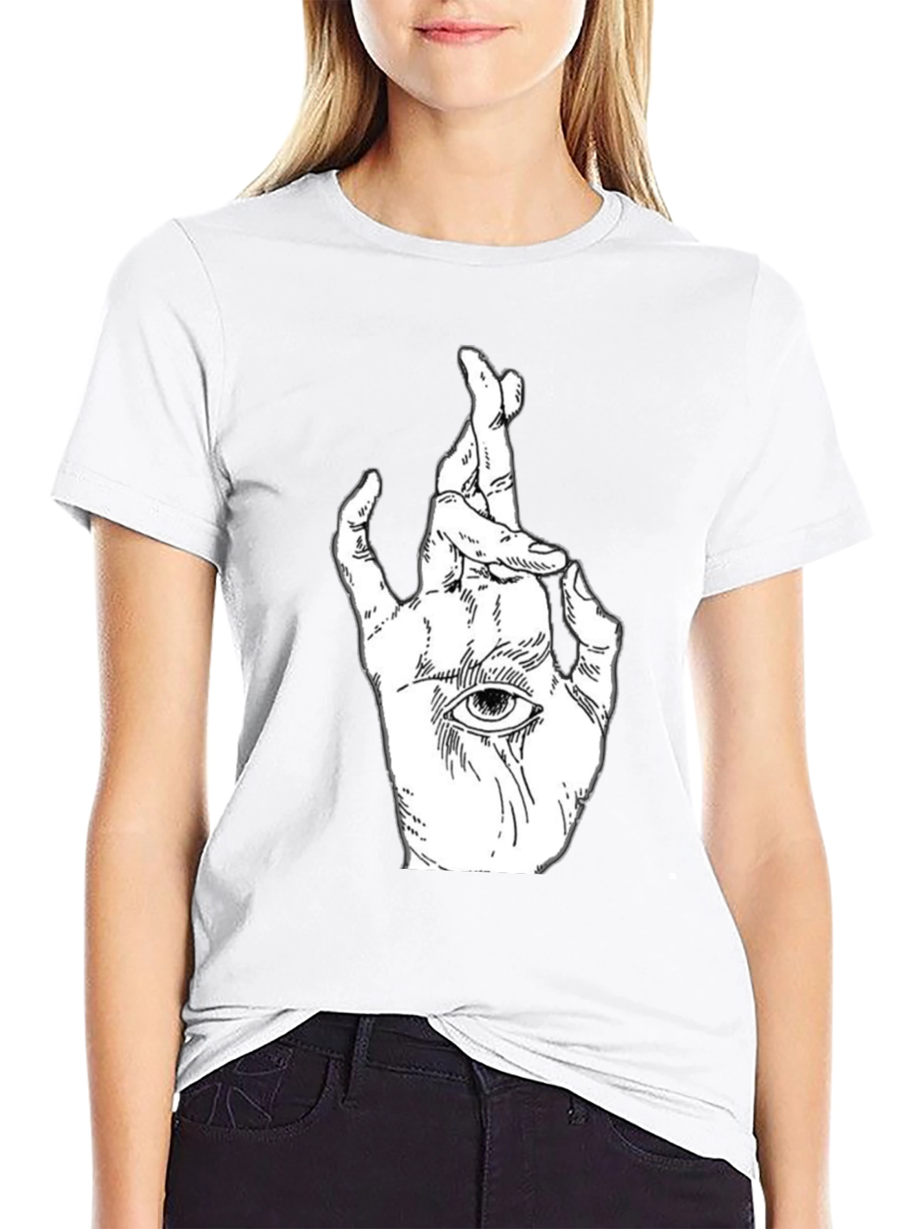Mystic Hand Graphic Tee - Unisex Black T-Shirt