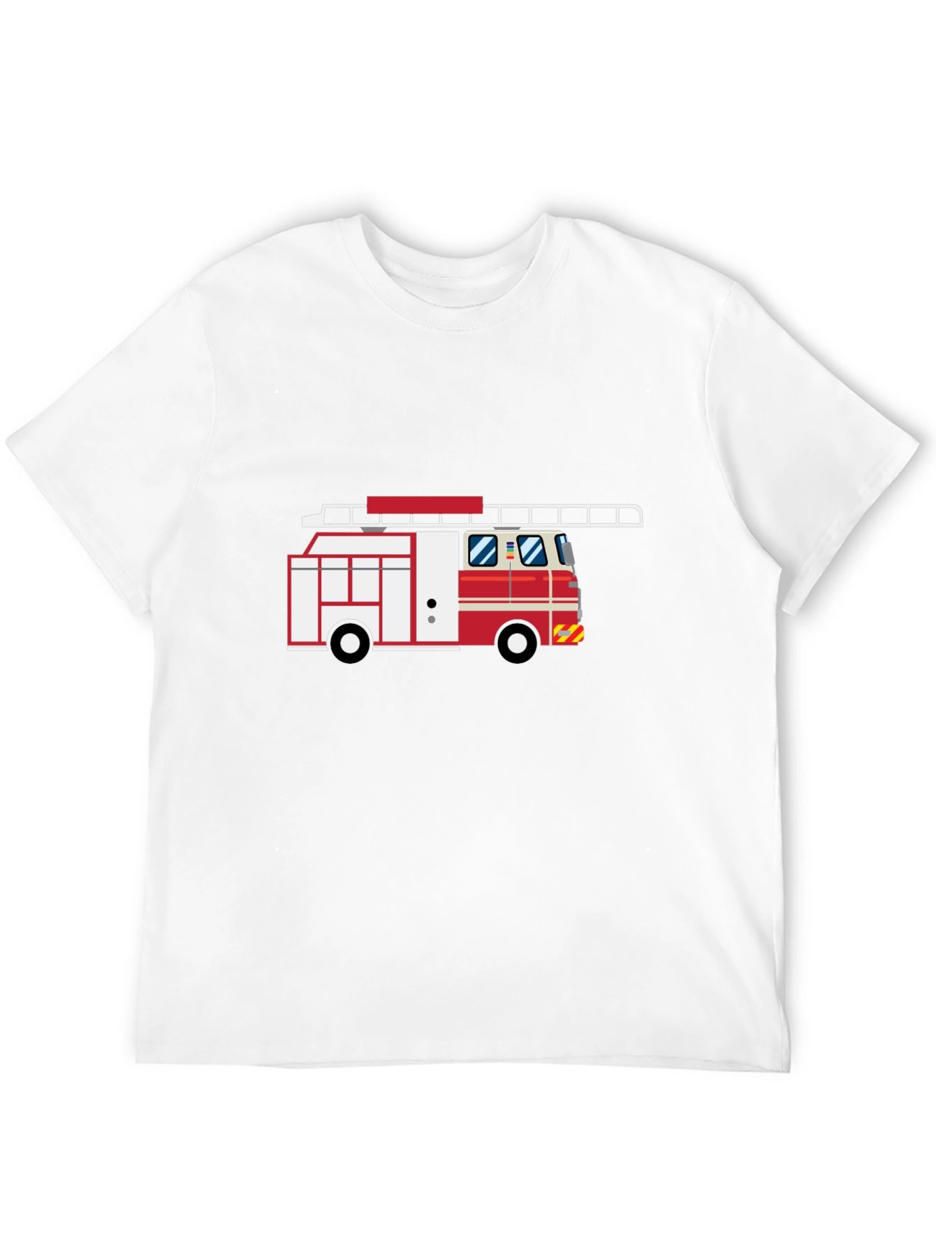 Fire Truck Graphic Tee - Classic Fire Engine Design