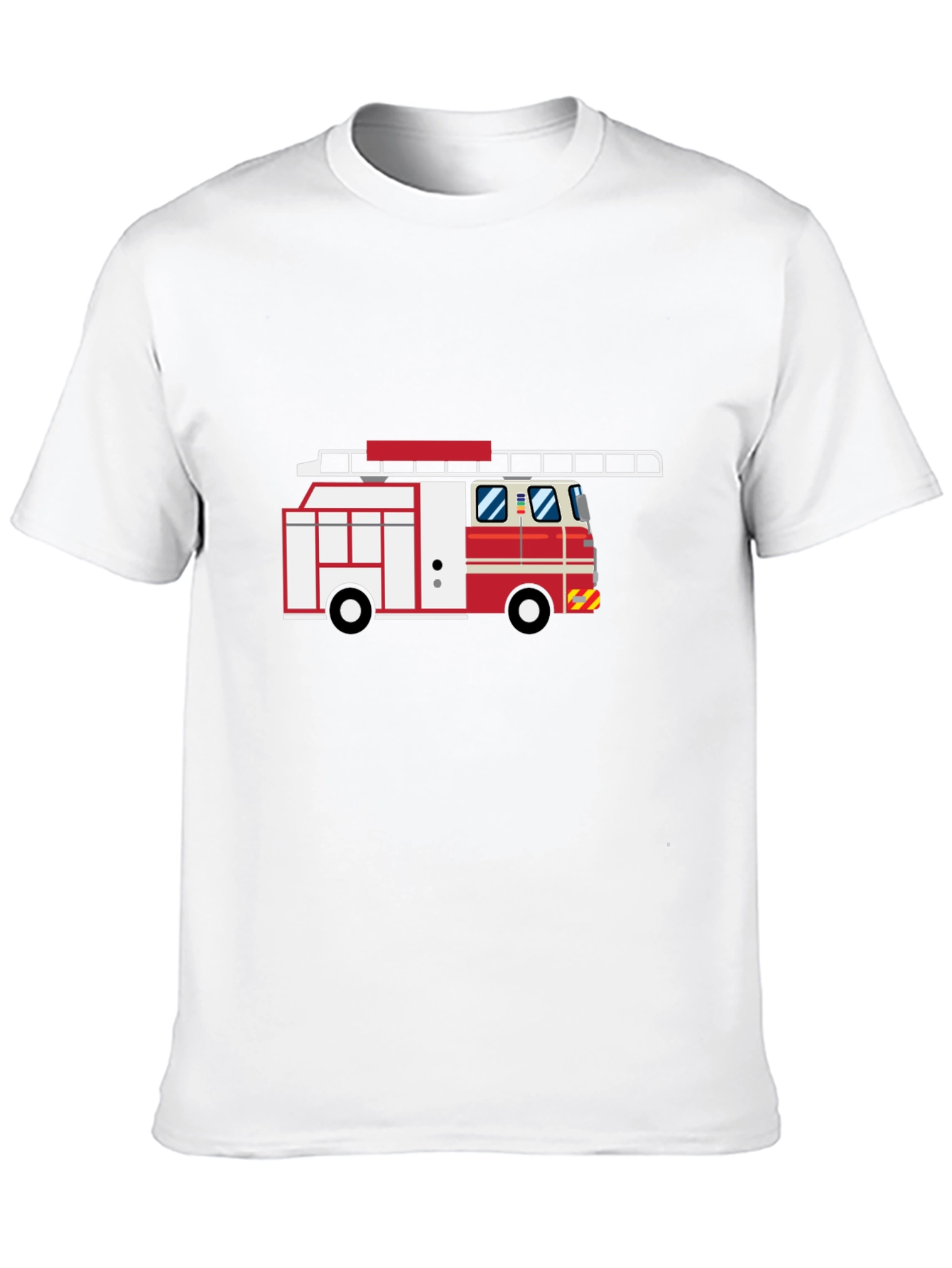 Fire Truck Graphic Tee - Classic Fire Engine Design