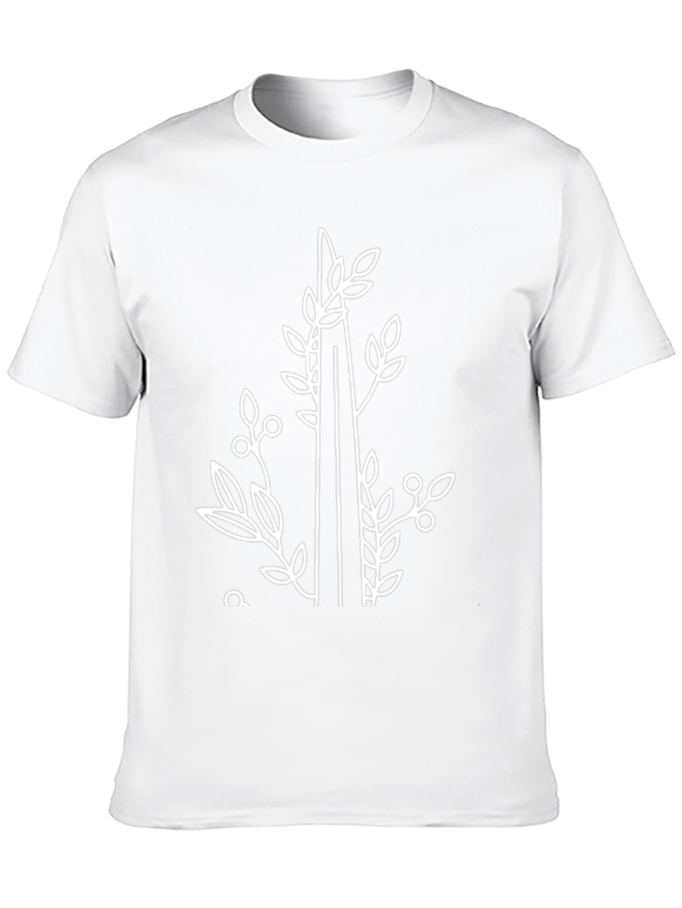 Nature Inspired Graphic Tee - Black Cotton Shirt