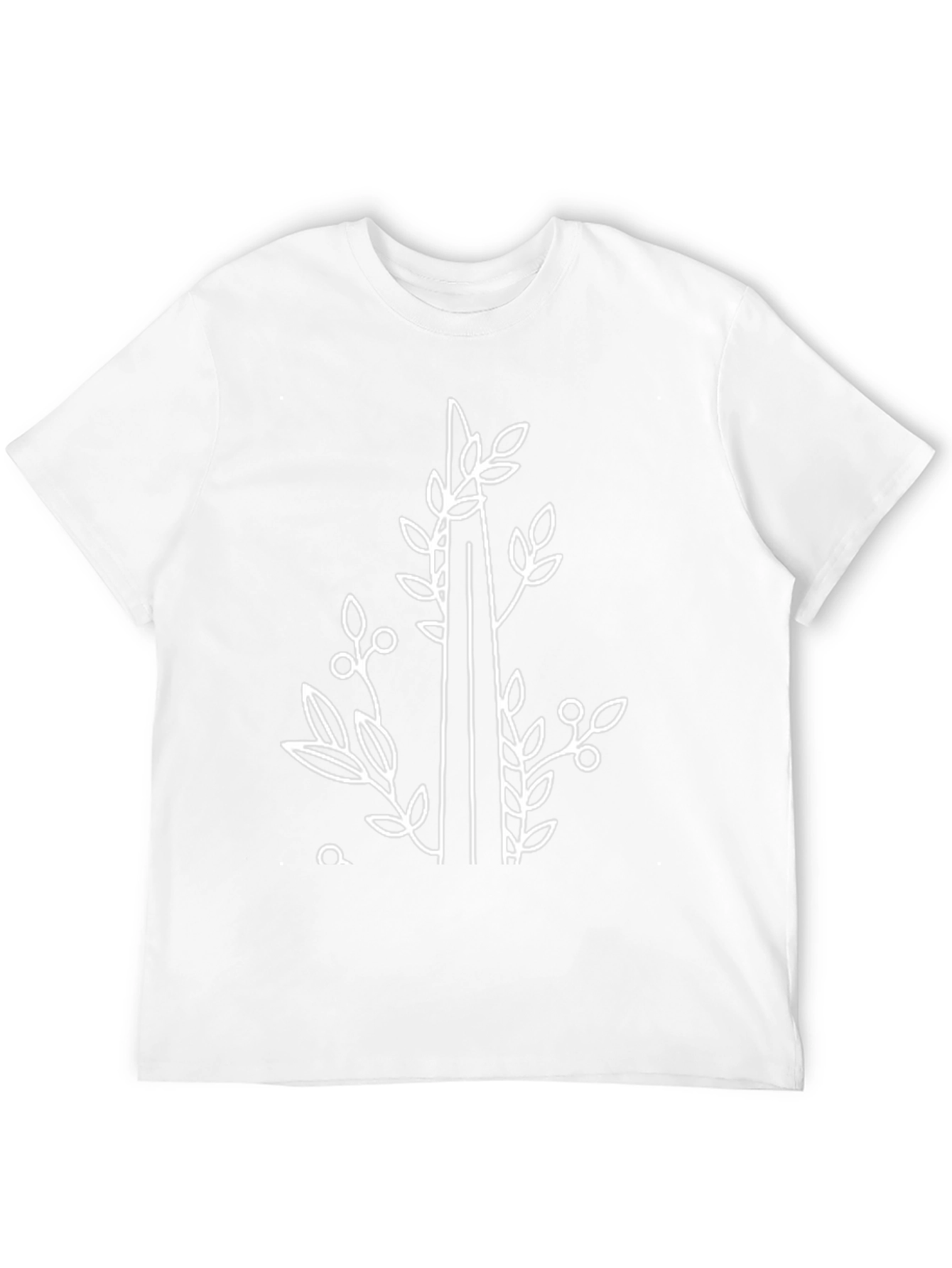 Nature Inspired Graphic Tee - Black Cotton Shirt